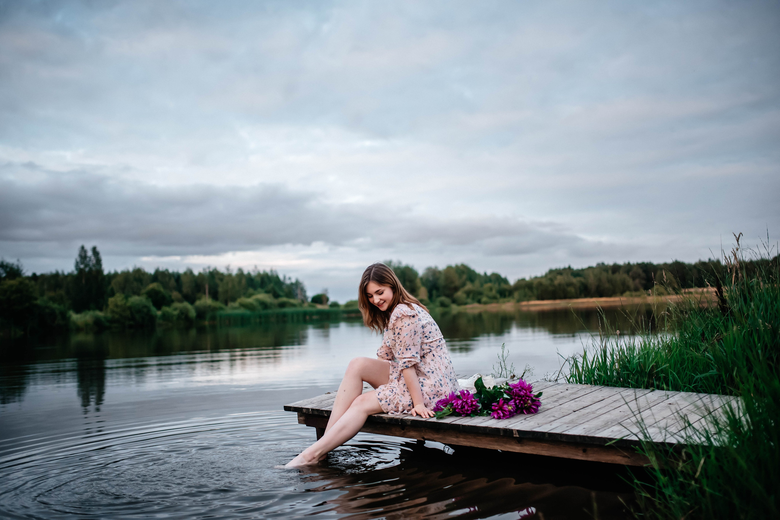 Маша, лето, закат. Главная