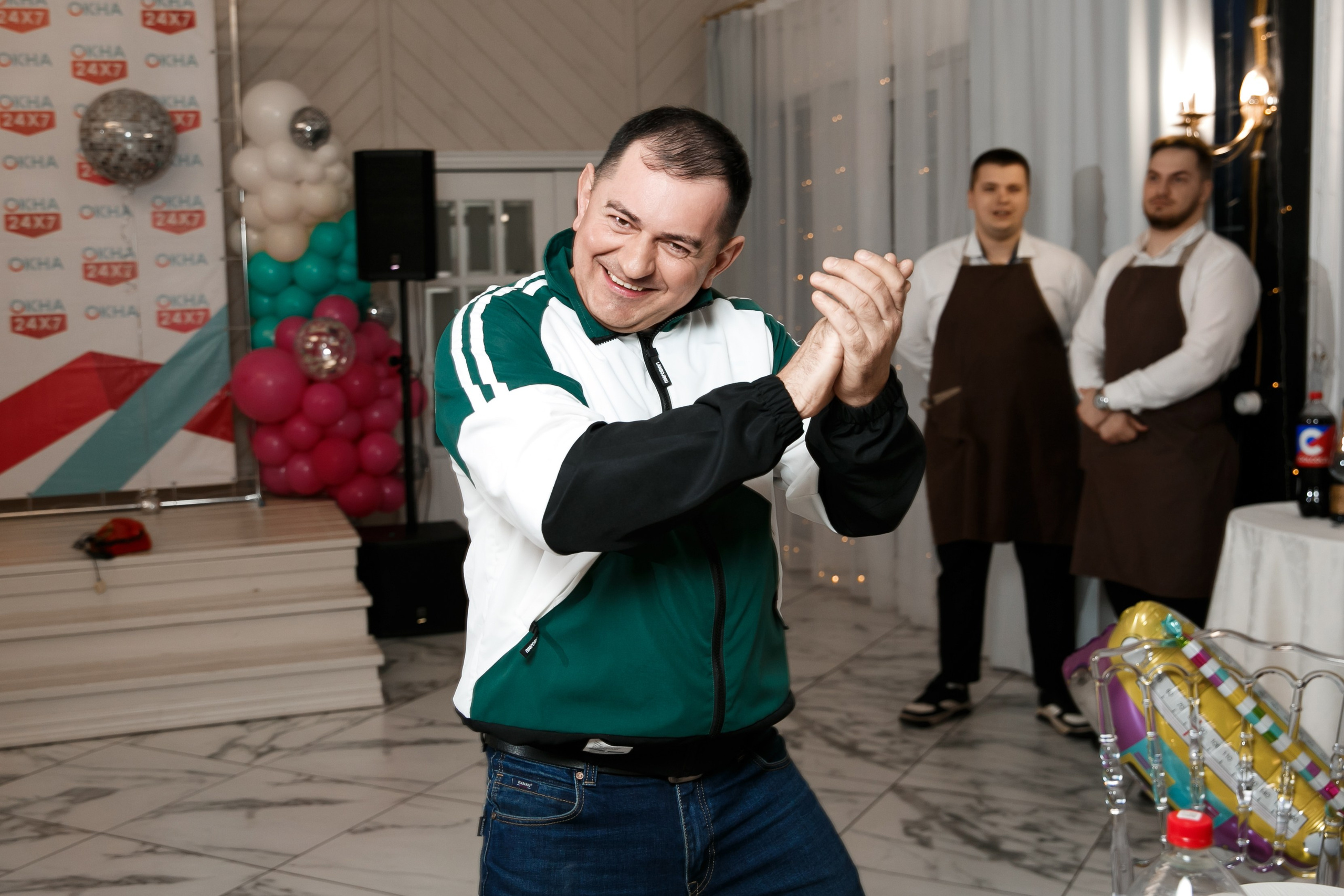 Корпоратив компании Окна 24/7. Свадебный ведущий в Москве Саксофон на свадьбу
