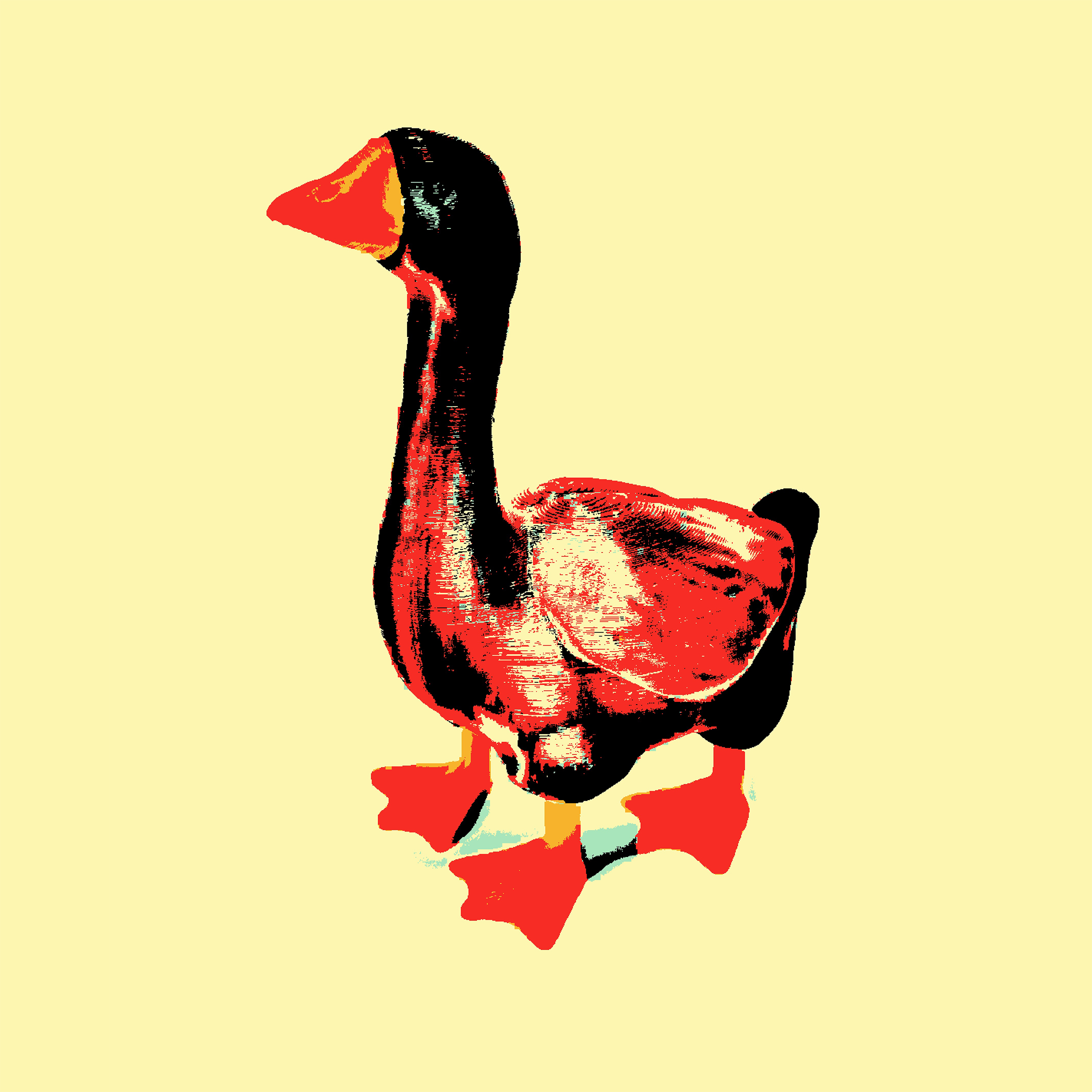 Ганс красный. Визуальный арт пиксельный художник Василь Пиксель