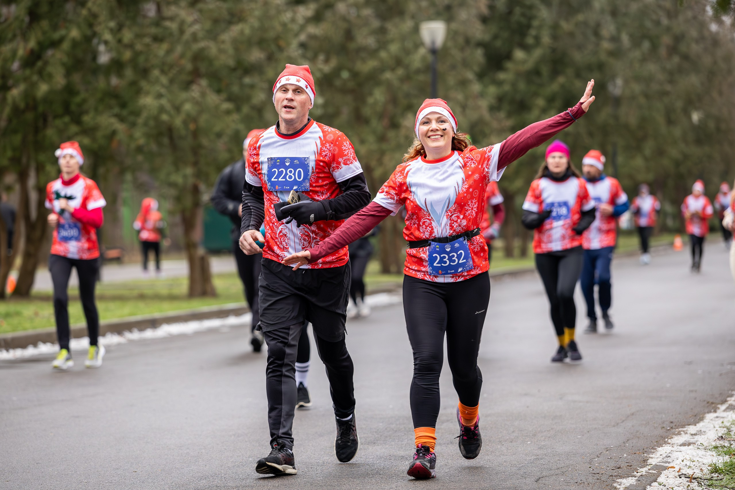 Забег Дедов Морозов!. Свадебная фотосъёмка в Москве, Туле