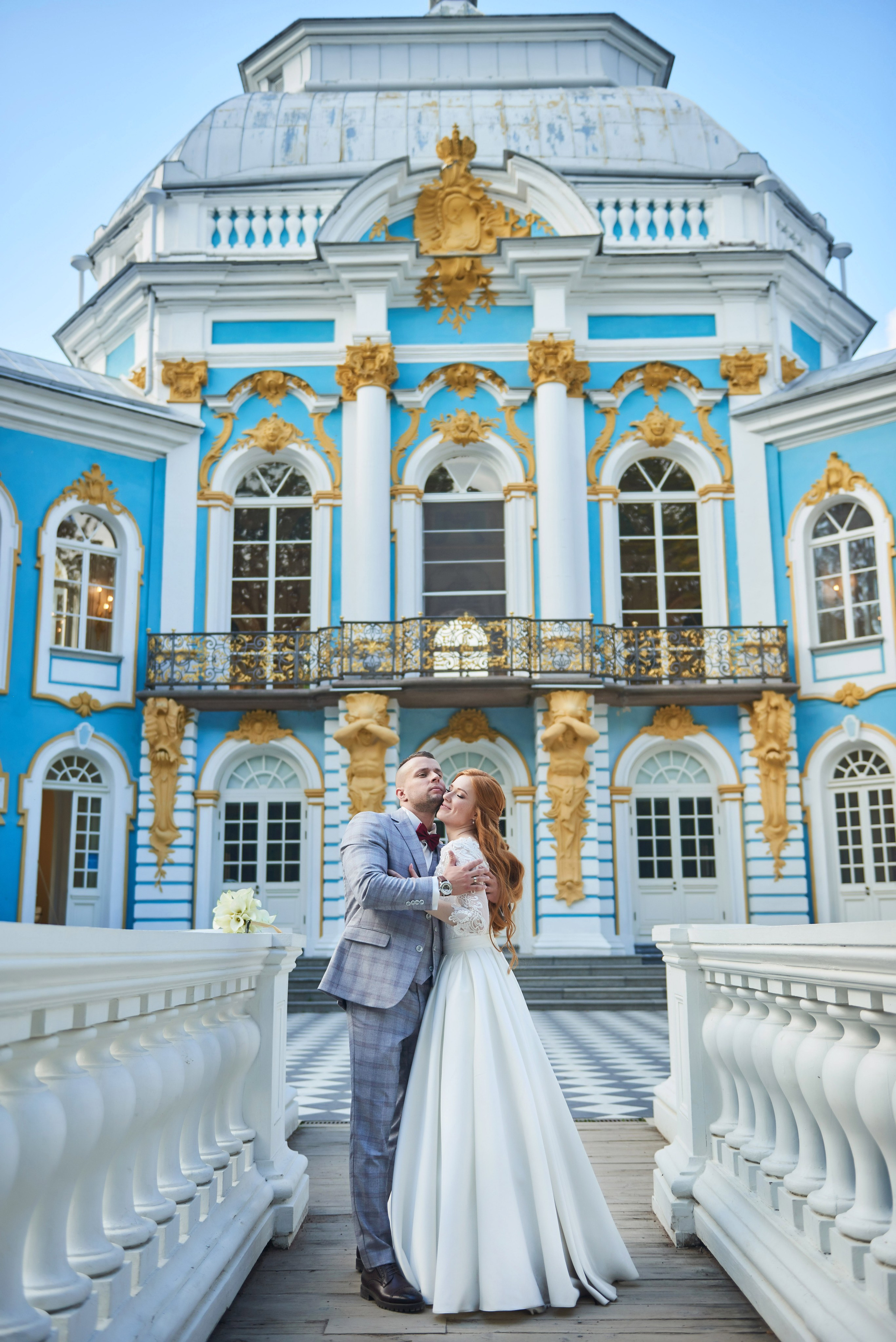 Красивейшая свадебная прогулка для проведения фотосессии своей свадьбы по Екатерининскому парку в Пушкине Наталии и Александра. Портретный, семейный и свадебный фотограф в Санкт-Петербурге и в Пушкине Ширяев Денис