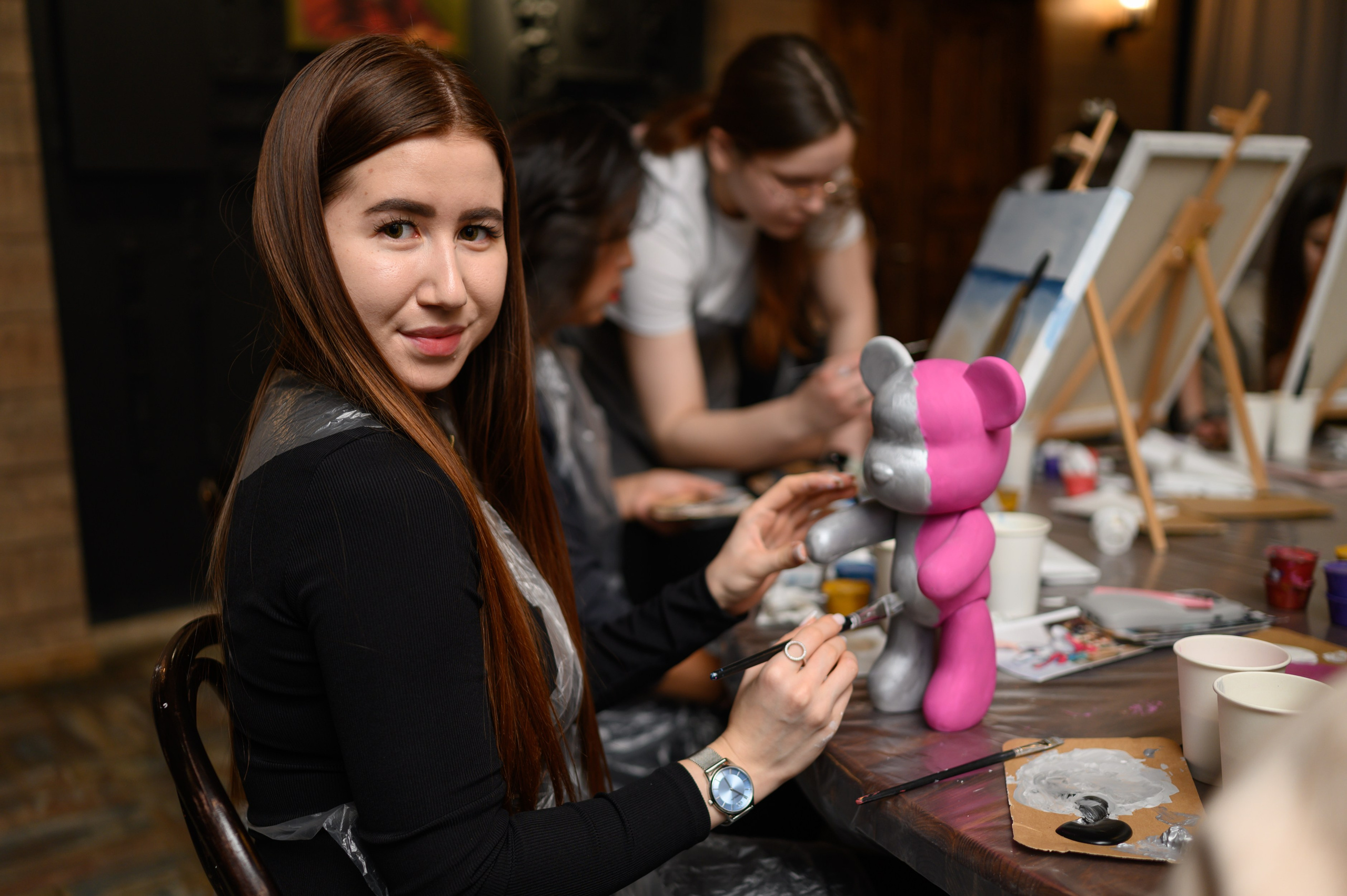 Репортаж с художественного мастер-класса в ресторане Казани