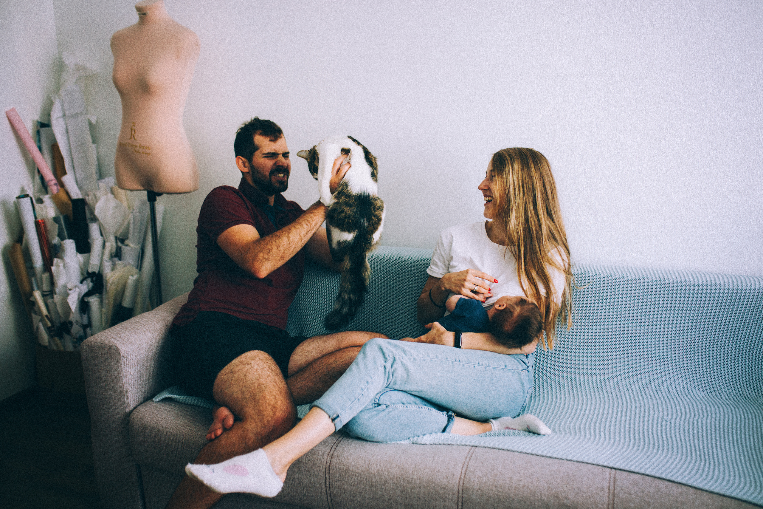 Лида Даня Сеня и Ларсик. Свадебный и семейный пленочный фотограф в Петербурге Истомина Ирина