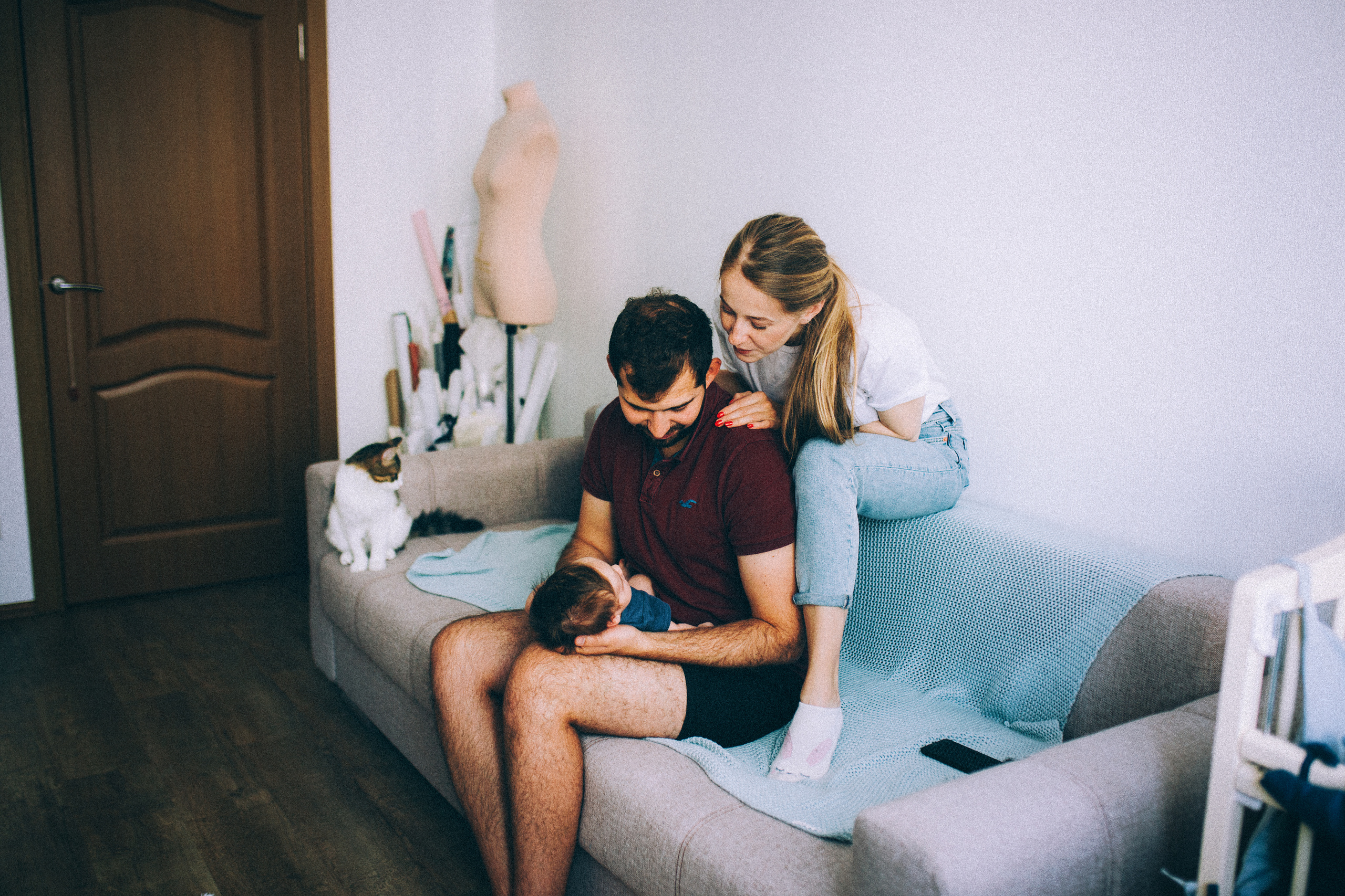 Лида Даня Сеня и Ларсик. Свадебный и семейный пленочный фотограф в Петербурге Истомина Ирина