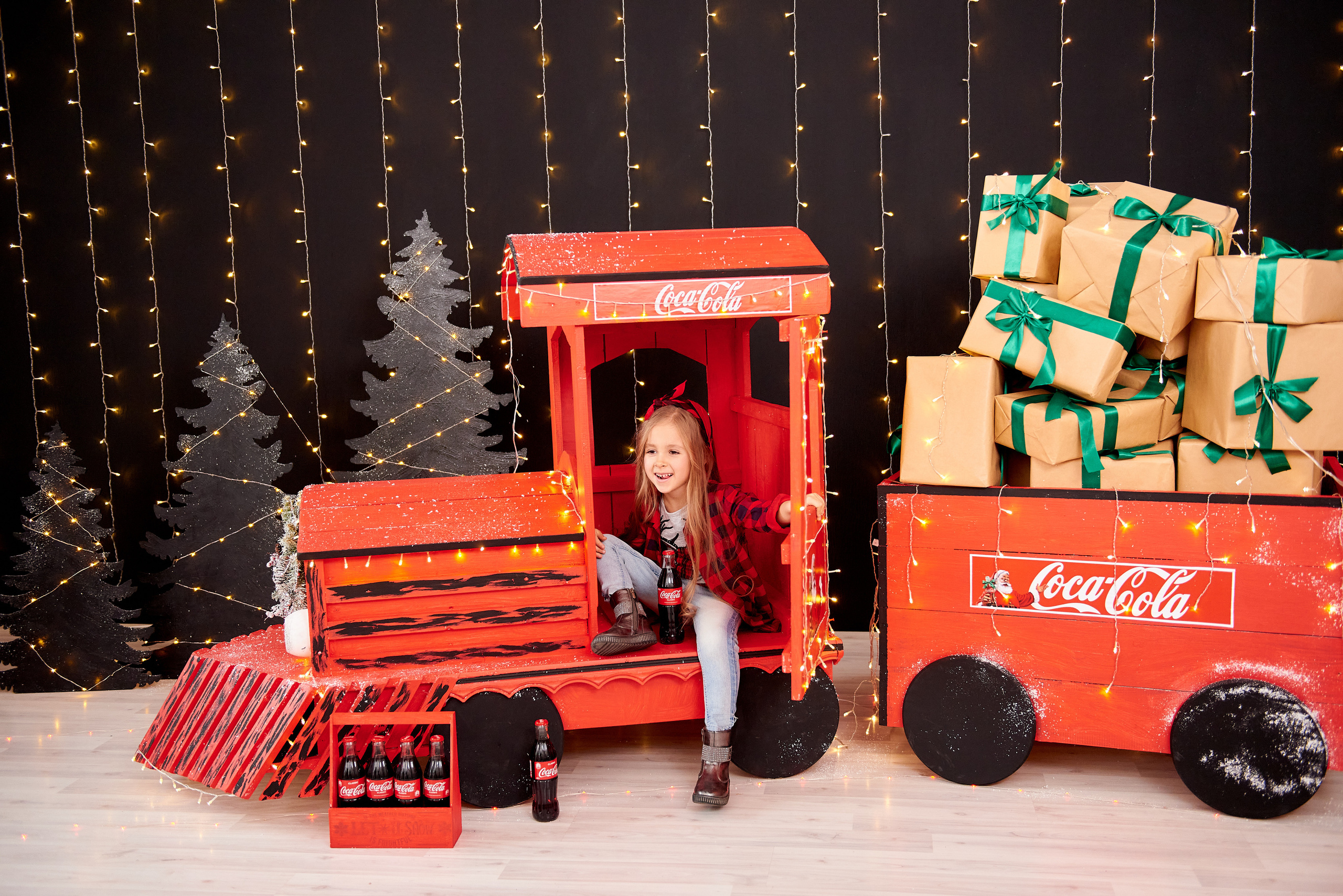 Новогодний паровозик. Семейный и детский фотограф в г. Ногинске Ангелина Хасанова