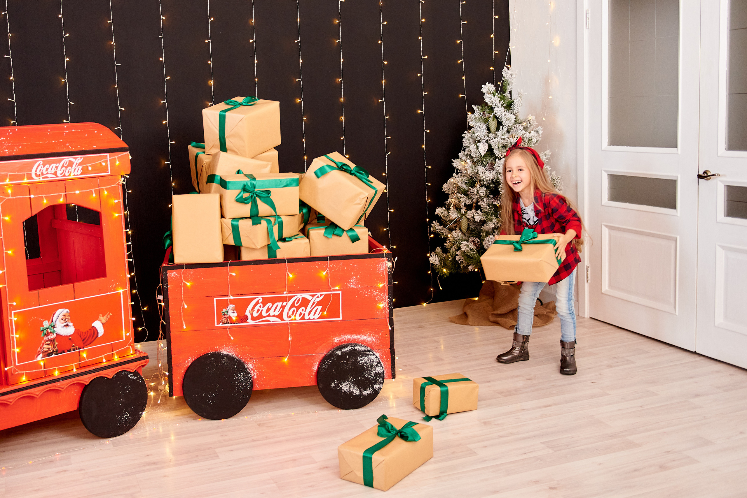 Новогодний паровозик. Семейный и детский фотограф в г. Ногинске Ангелина Хасанова