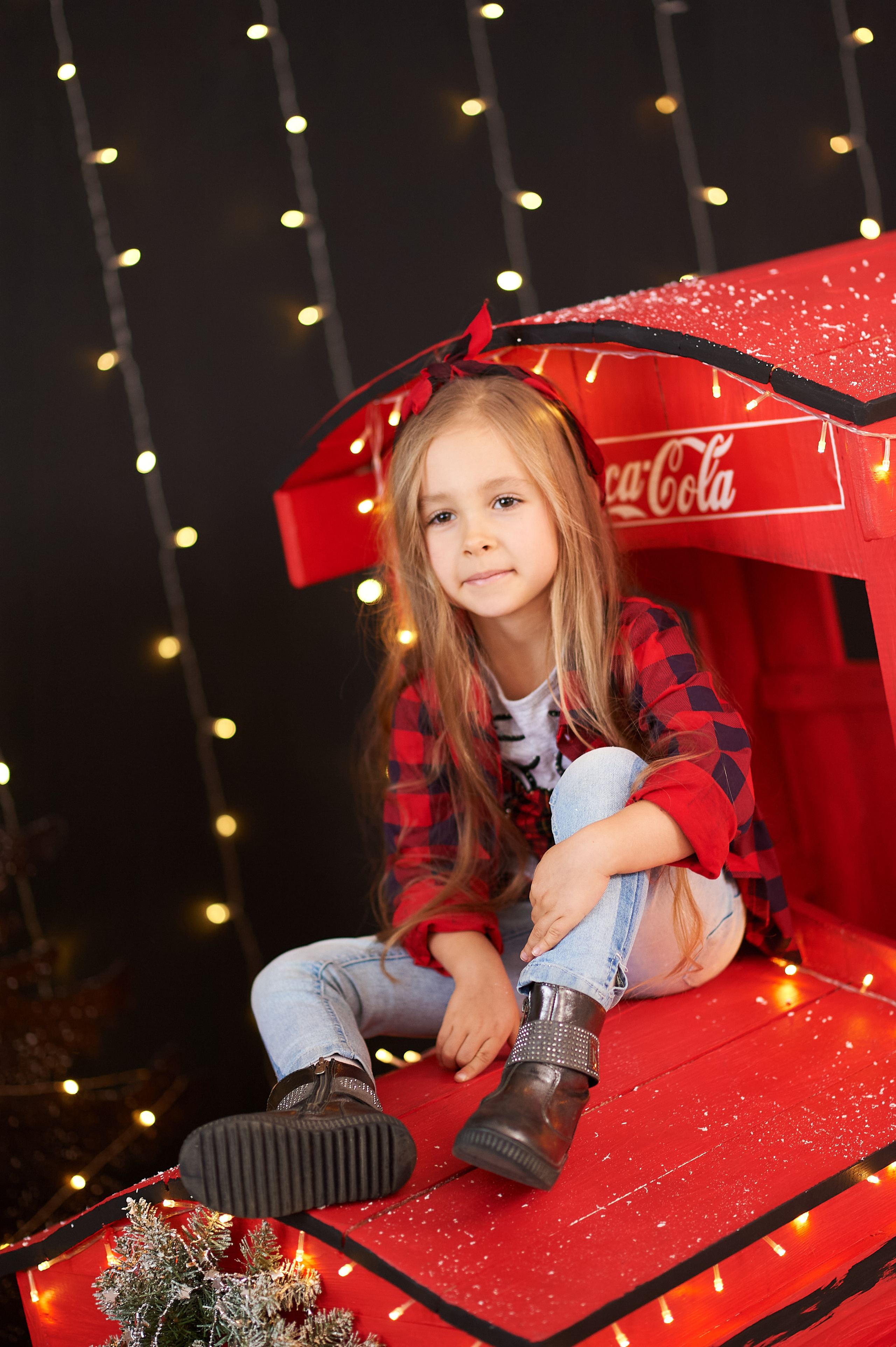Новогодний паровозик. Семейный и детский фотограф в г. Ногинске Ангелина Хасанова