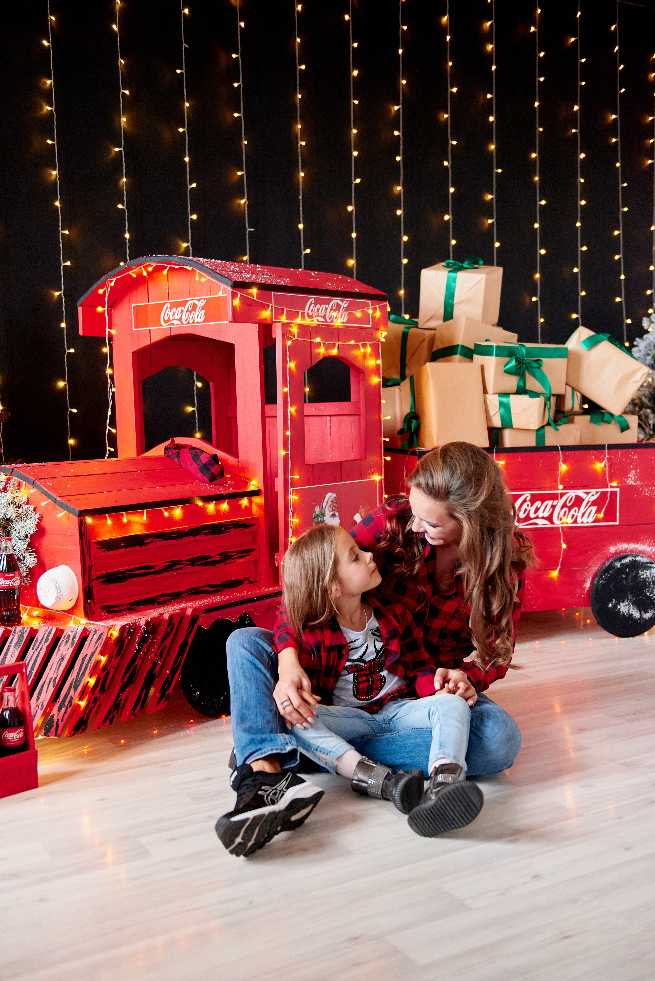 Новогодний паровозик. Семейный и детский фотограф в г. Ногинске Ангелина Хасанова