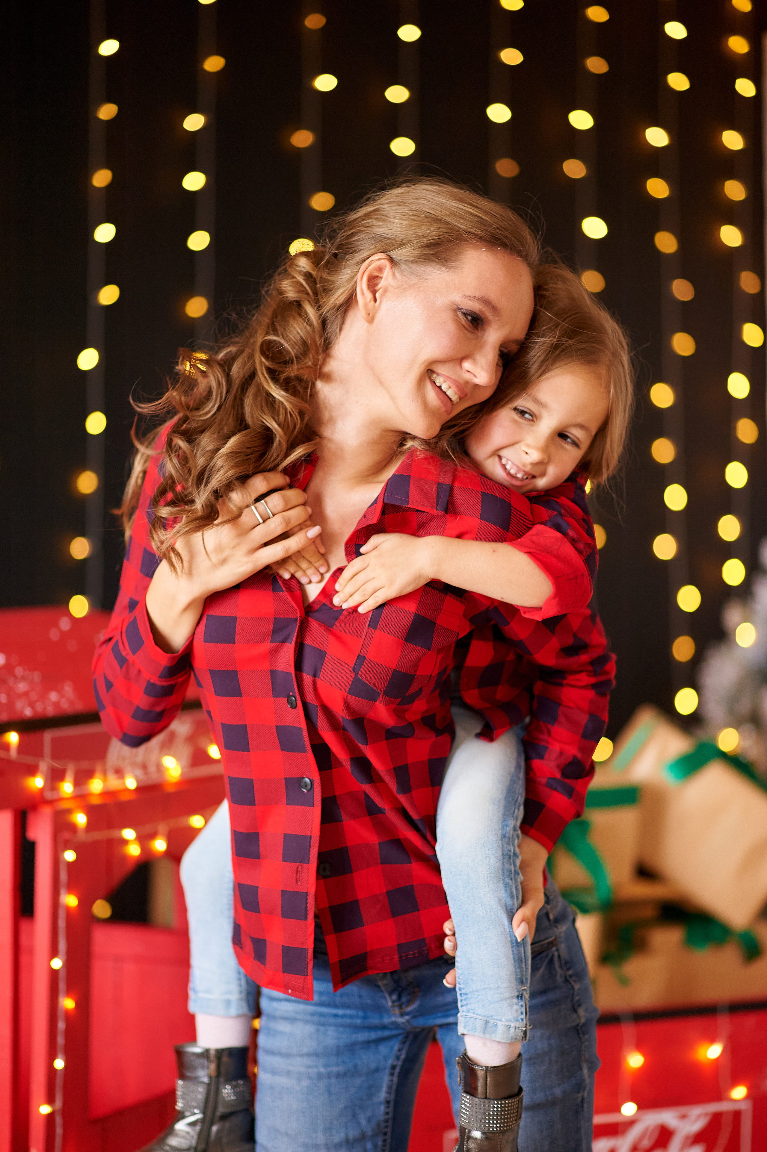Новогодний паровозик. Семейный и детский фотограф в г. Ногинске Ангелина Хасанова