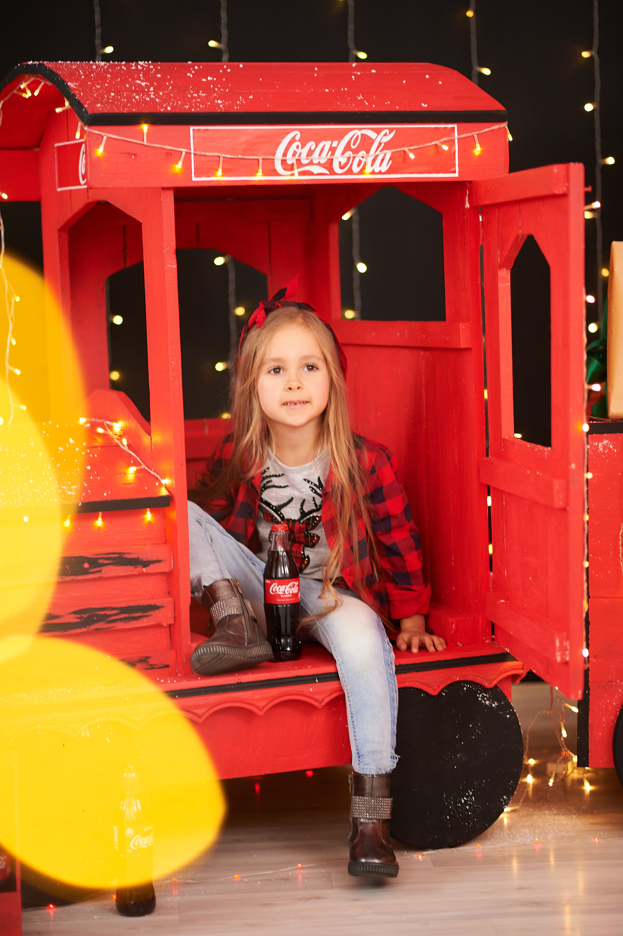 Новогодний паровозик. Семейный и детский фотограф в г. Ногинске Ангелина Хасанова