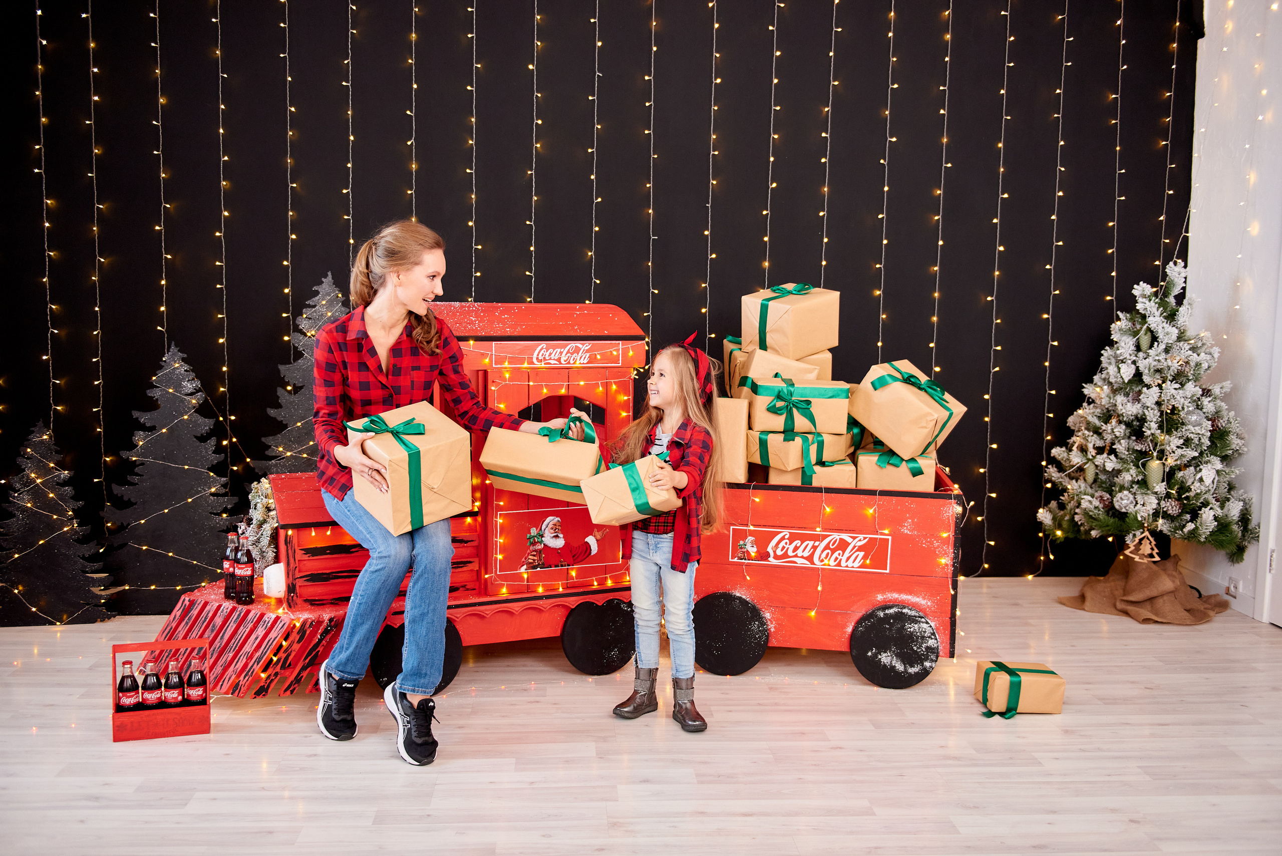 Новогодний паровозик. Семейный и детский фотограф в г. Ногинске Ангелина Хасанова