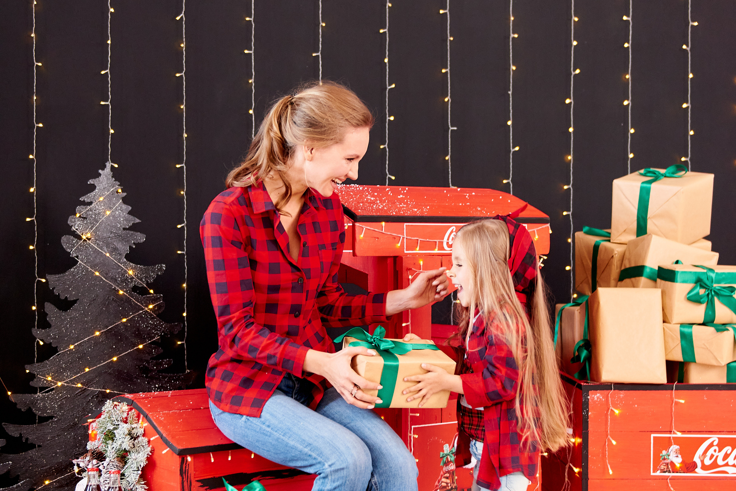 Новогодний паровозик. Семейный и детский фотограф в г. Ногинске Ангелина Хасанова