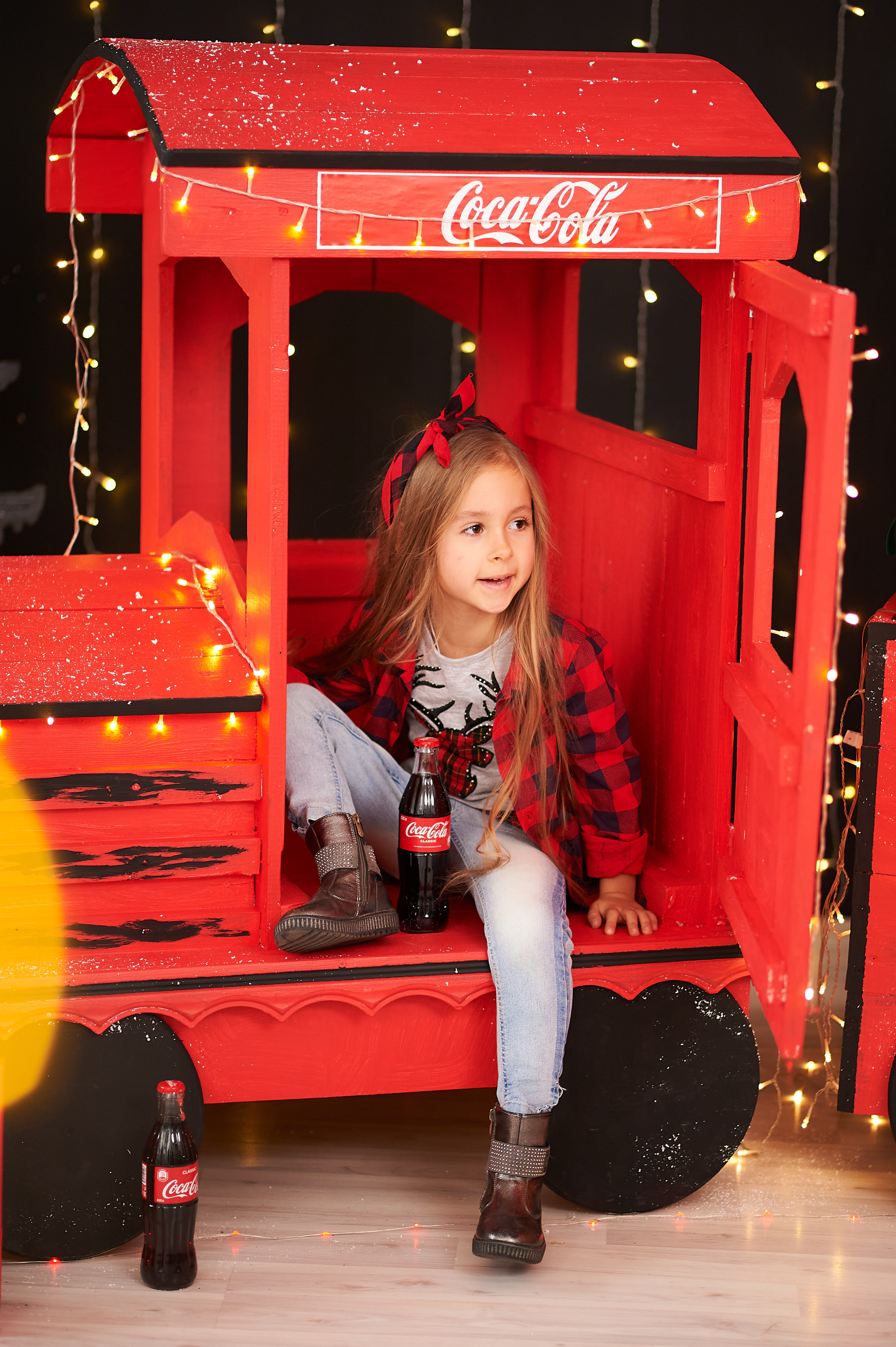 Новогодний паровозик. Семейный и детский фотограф в г. Ногинске Ангелина Хасанова