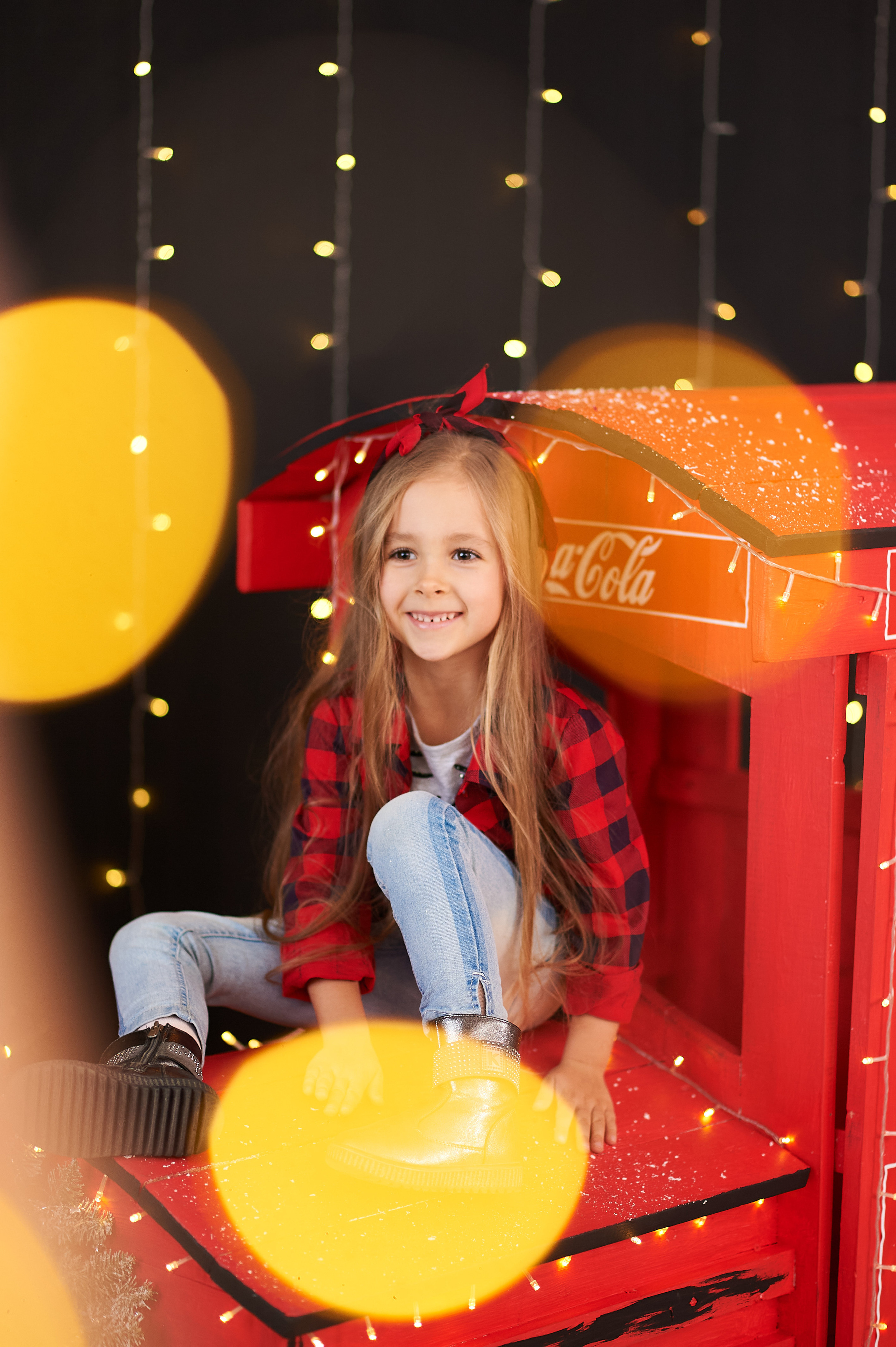 Новогодний паровозик. Семейный и детский фотограф в г. Ногинске Ангелина Хасанова