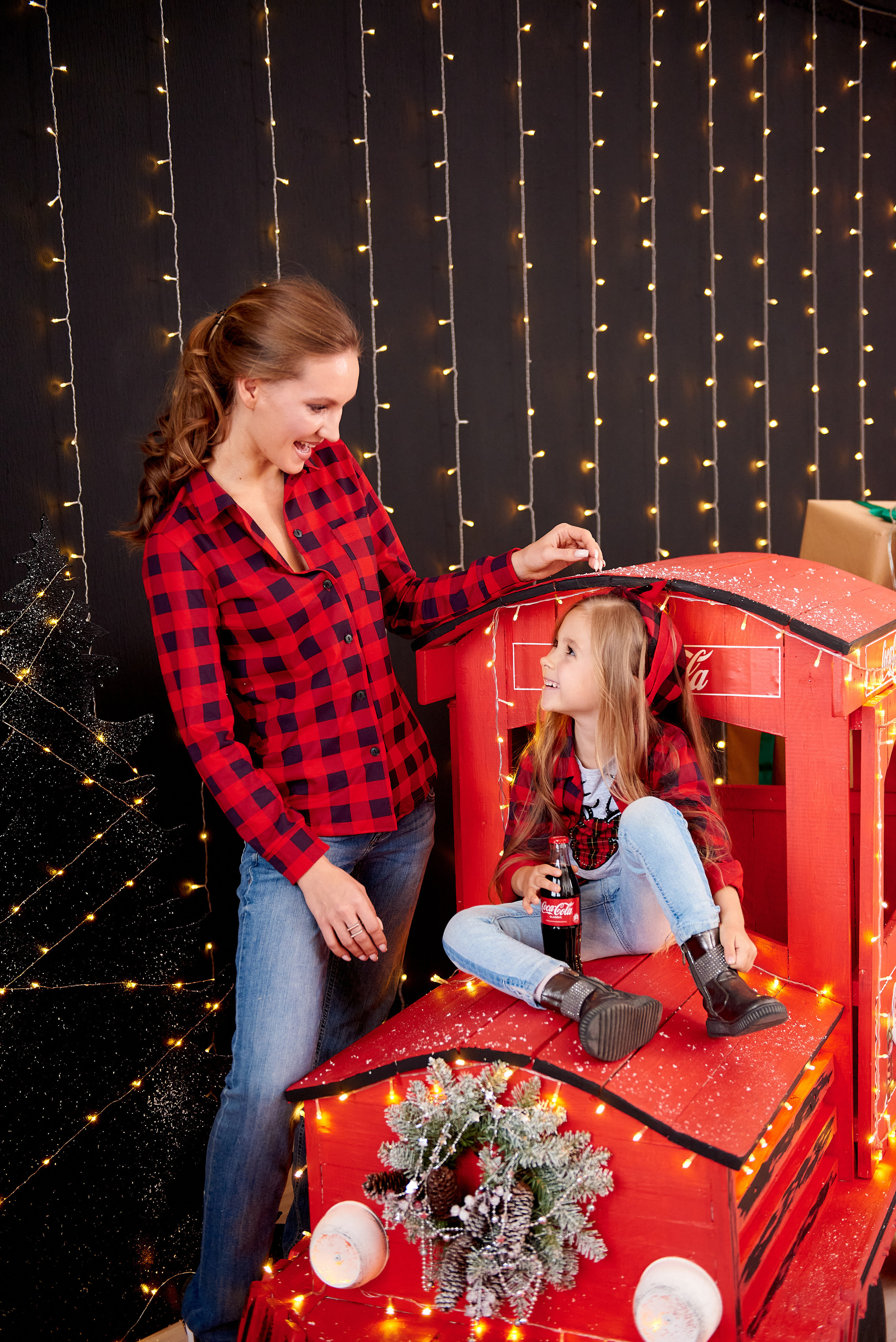 Новогодний паровозик. Семейный и детский фотограф в г. Ногинске Ангелина Хасанова