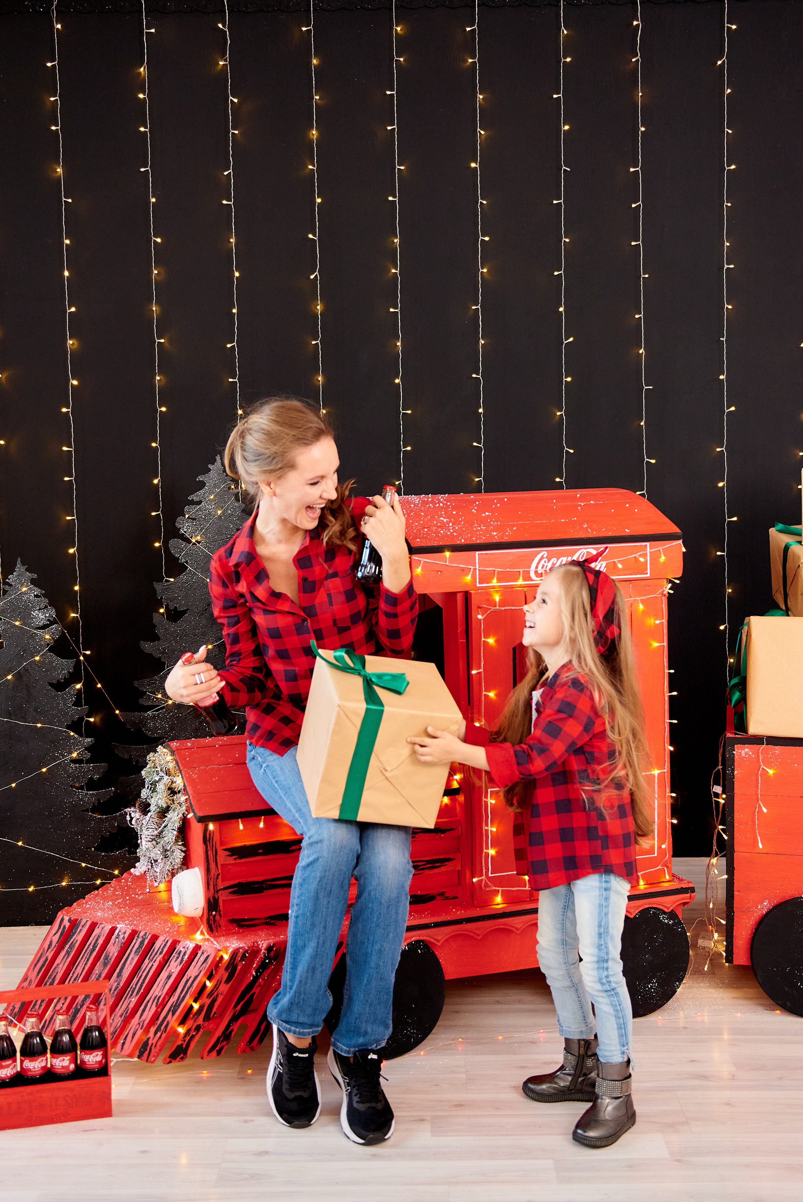 Новогодний паровозик. Семейный и детский фотограф в г. Ногинске Ангелина Хасанова