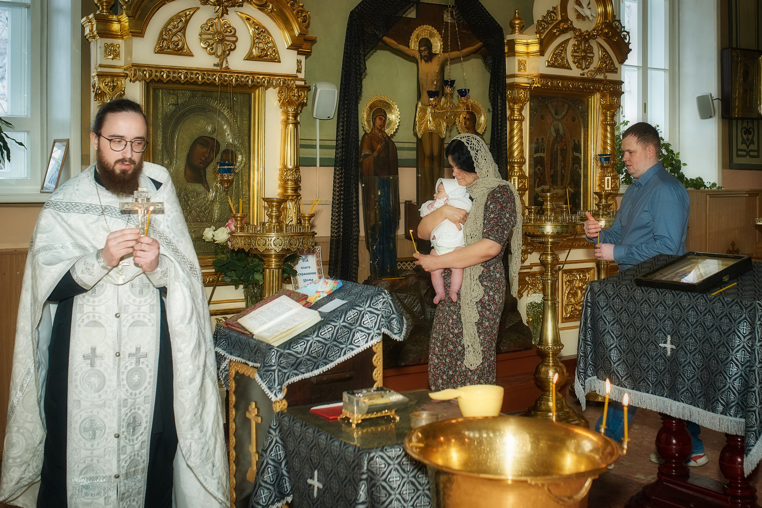 Крещение в Преображенском храме. Балашиха