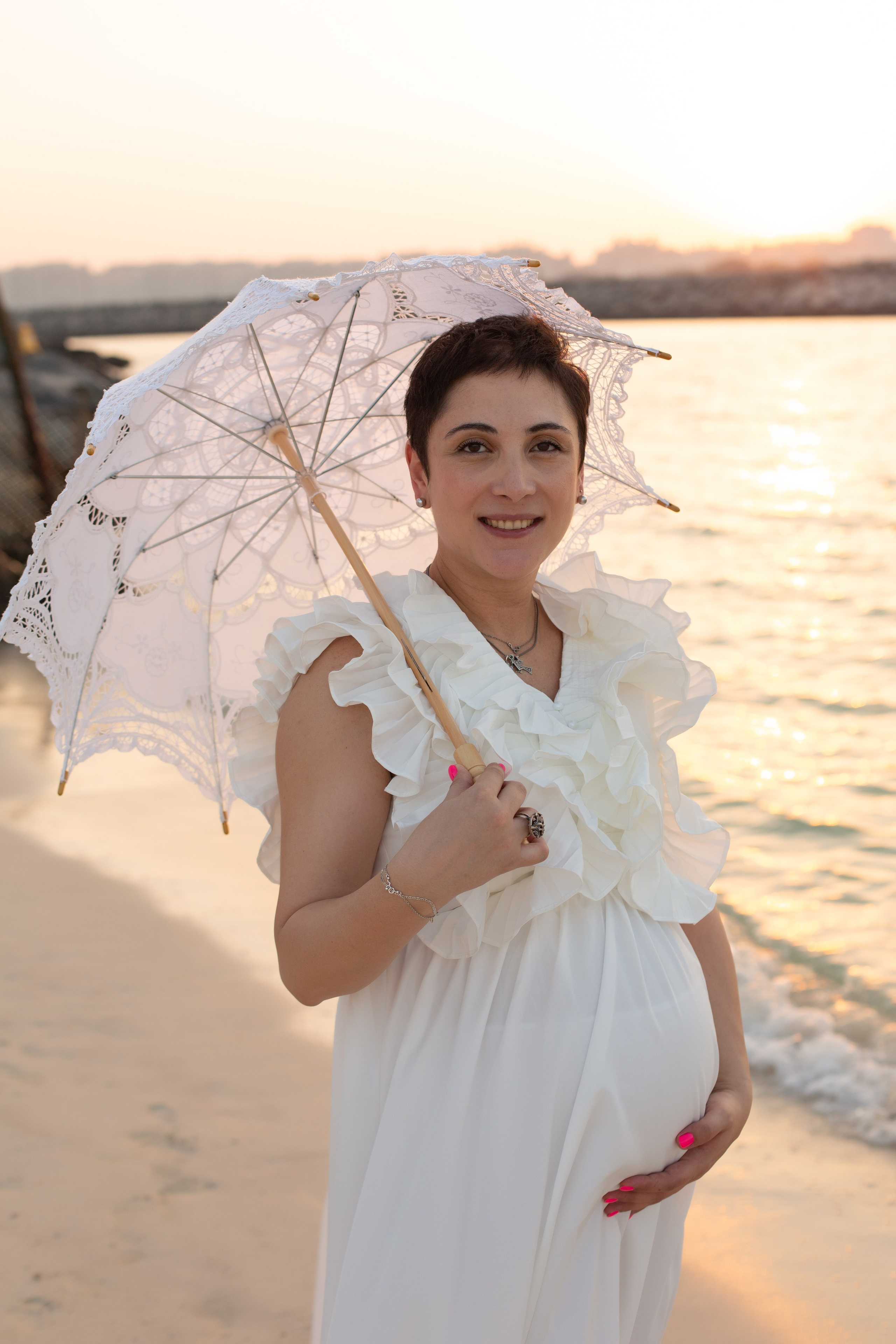 Classic Elegant Pregnancy Photoshoot in Dubai