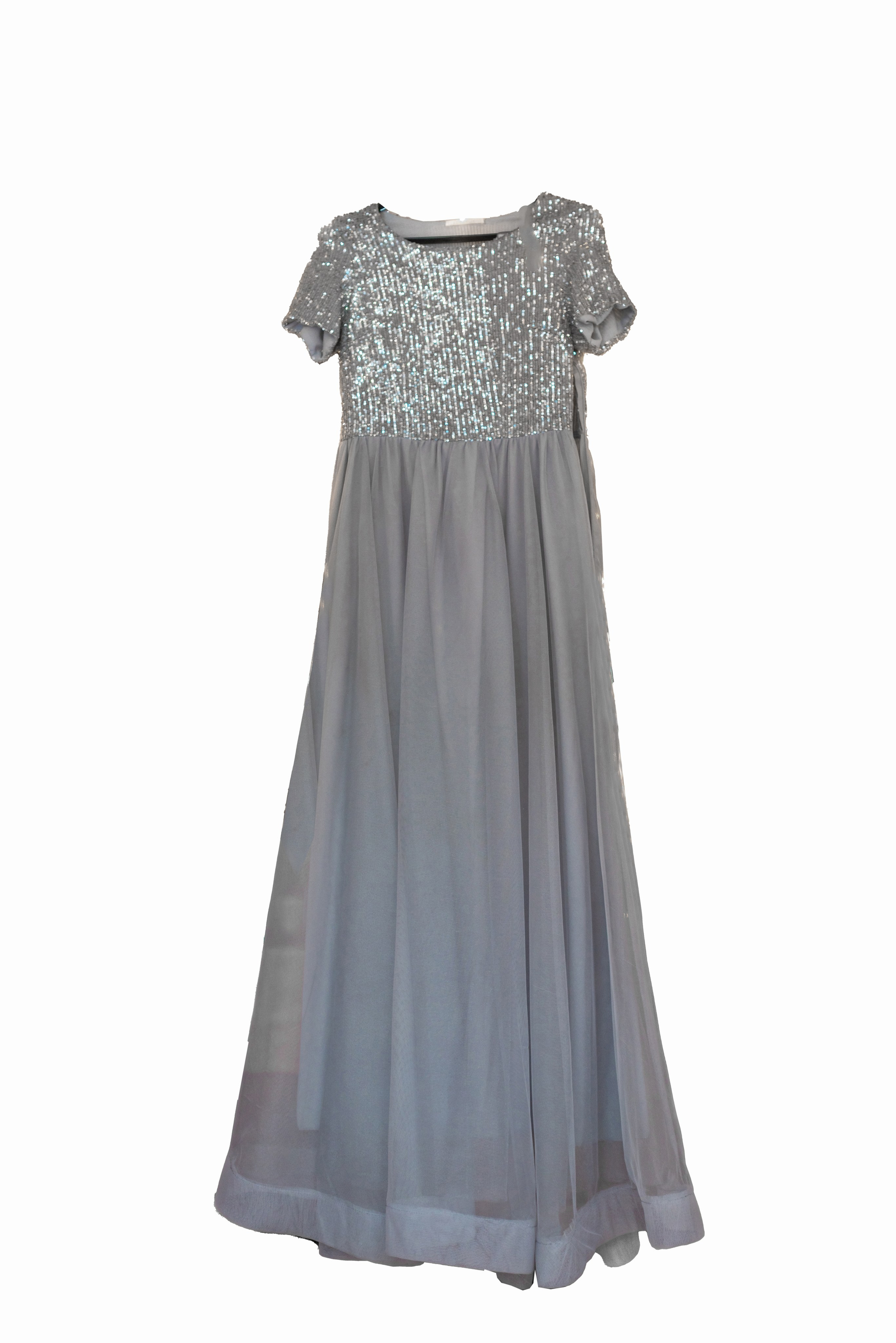 Платье с пайетками и фатиновой юбкой 44рр фэмилилук