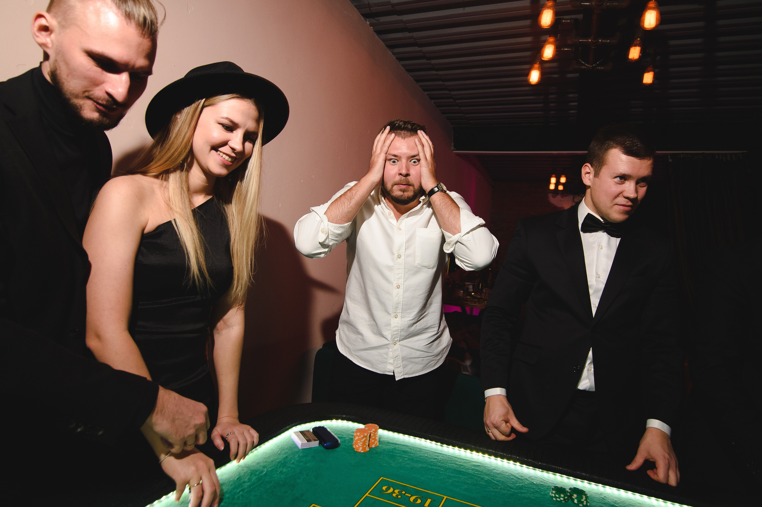 День рождения в стиле Casino. Репортажный и свадебный фотограф в Москве