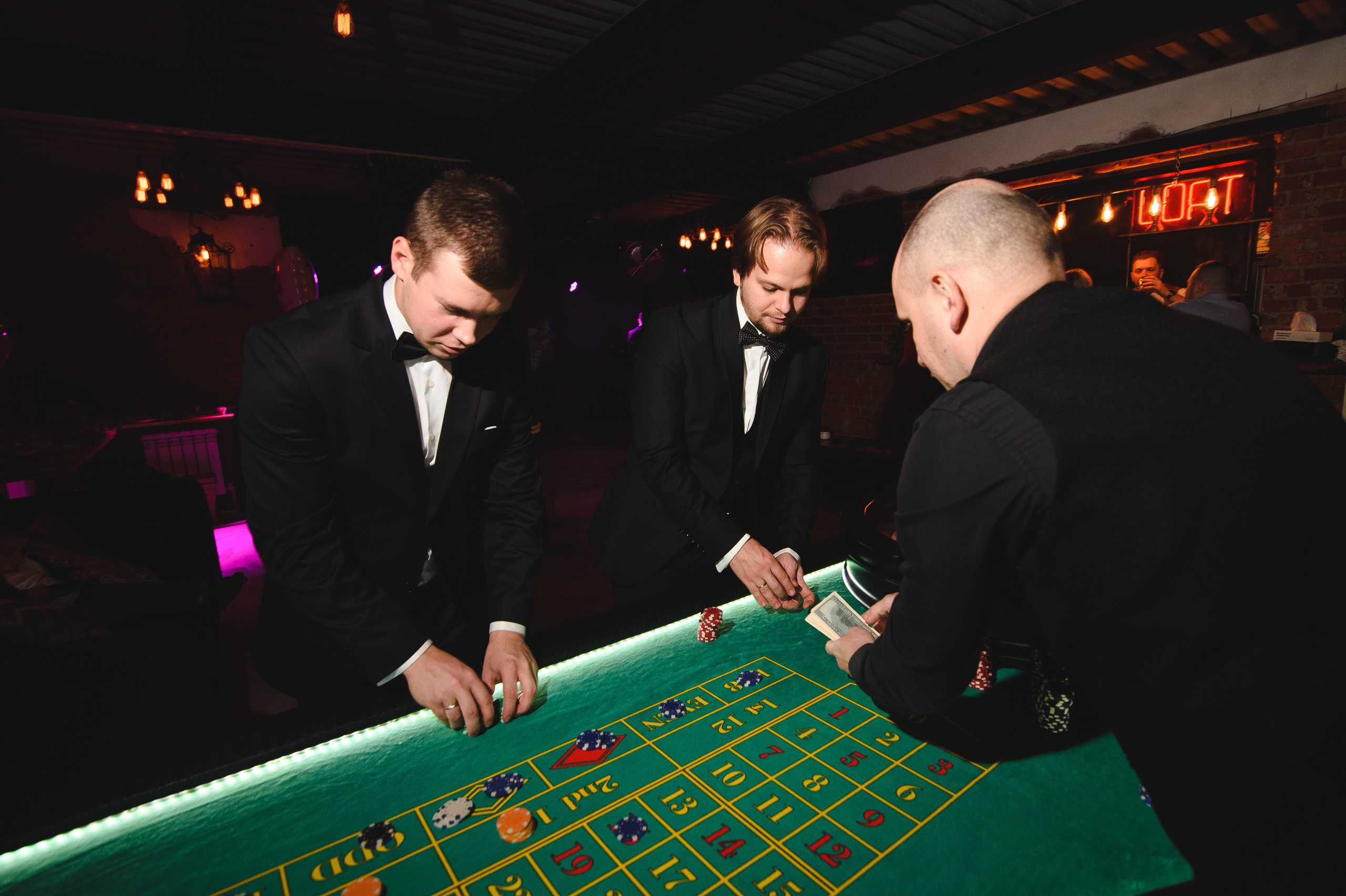День рождения в стиле Casino. Репортажный и свадебный фотограф в Москве