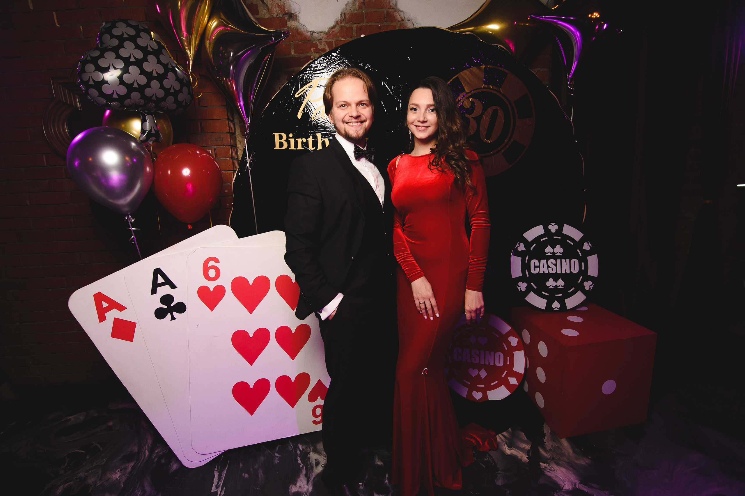 День рождения в стиле Casino. Репортажный и свадебный фотограф в Москве