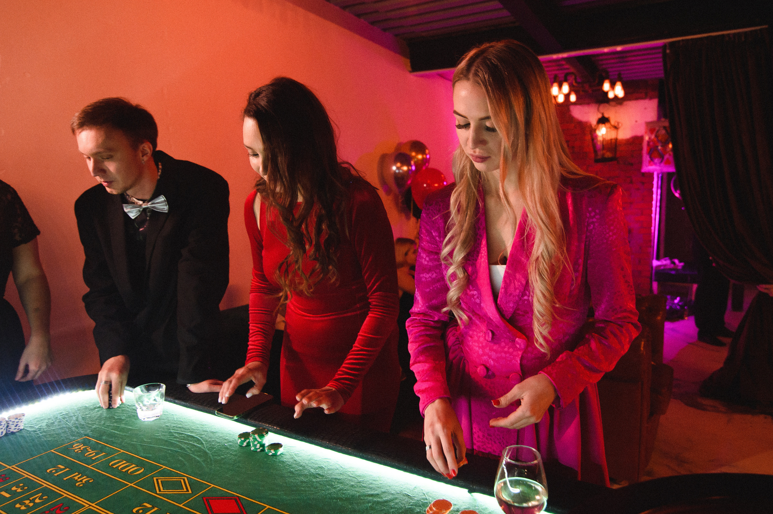 День рождения в стиле Casino. Репортажный и свадебный фотограф в Москве