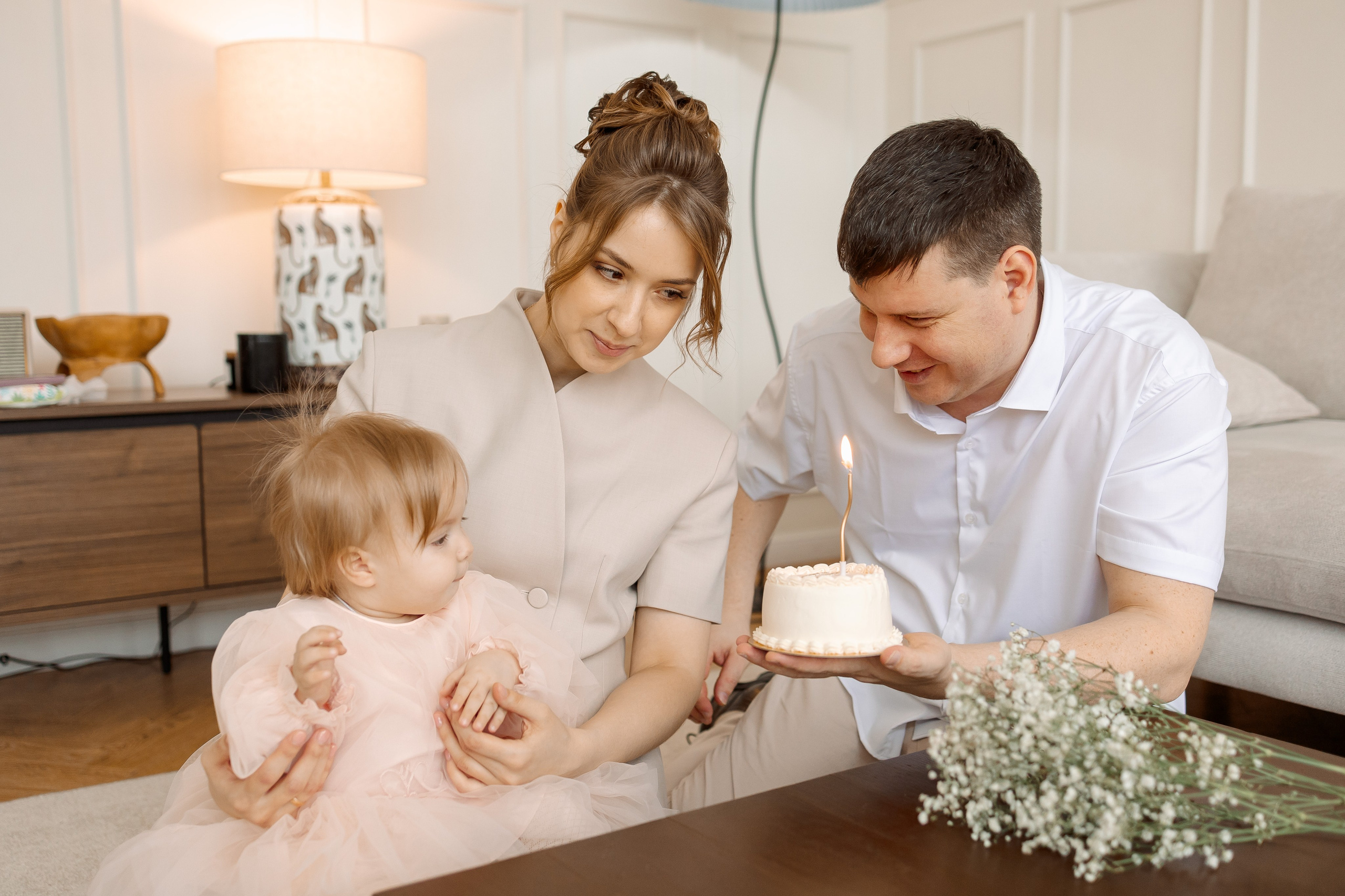 Первый тортик. Семейный Фотограф в Москве Евгения Симоненко