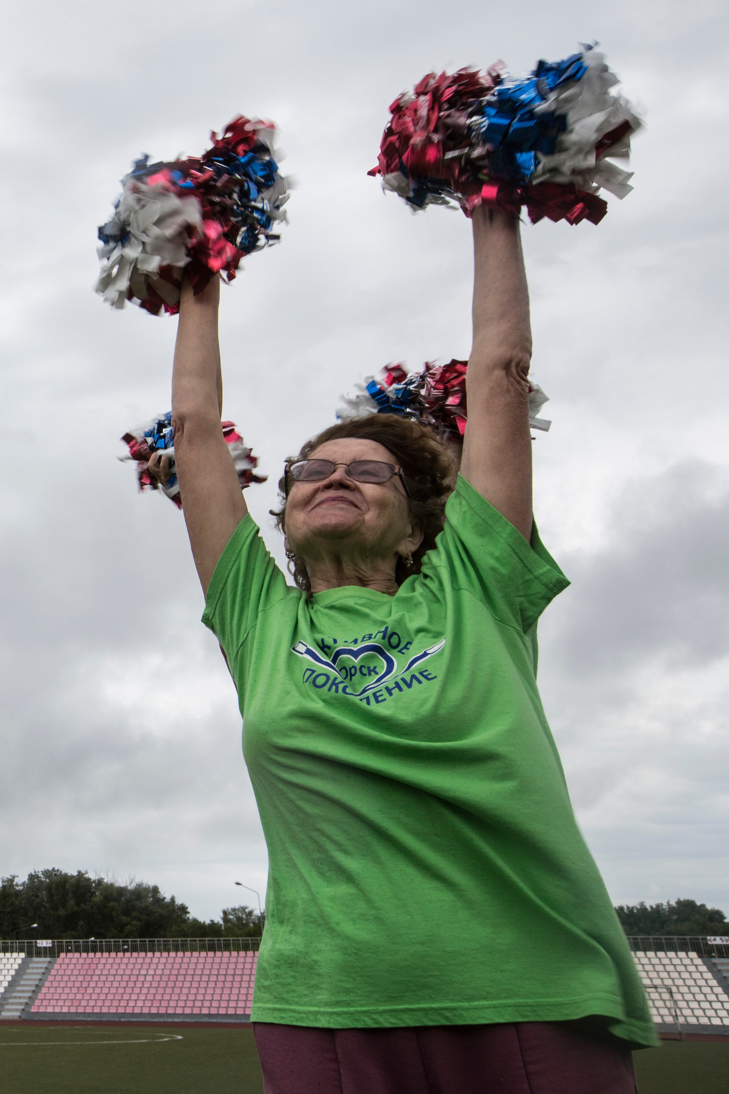 Бабушки-чирлидеры, Орск. Фотограф Анна Барне