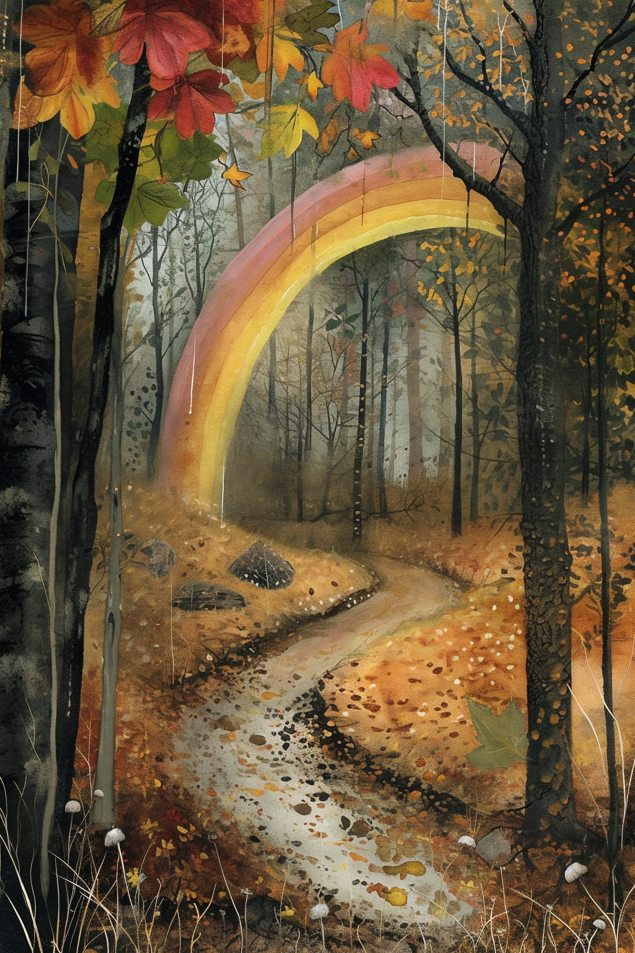 Радуга в осеннем лесу. Юлия Космо — фуд-фотограф, предметный стилист, Москва