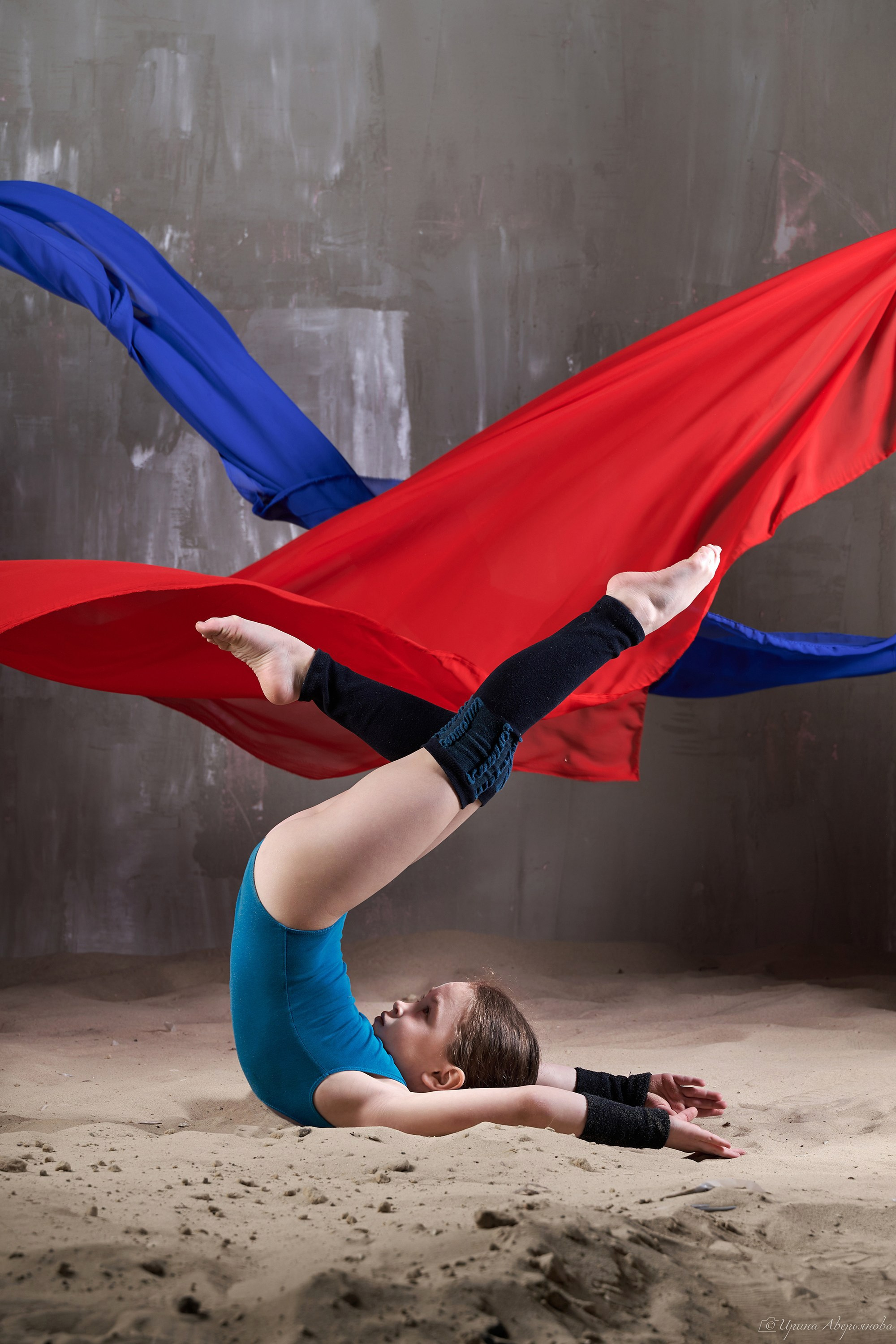 Фотосессия с тканью. Спортивная гимнастика. Фотограф в Ульяновске Ирина Аверьянова