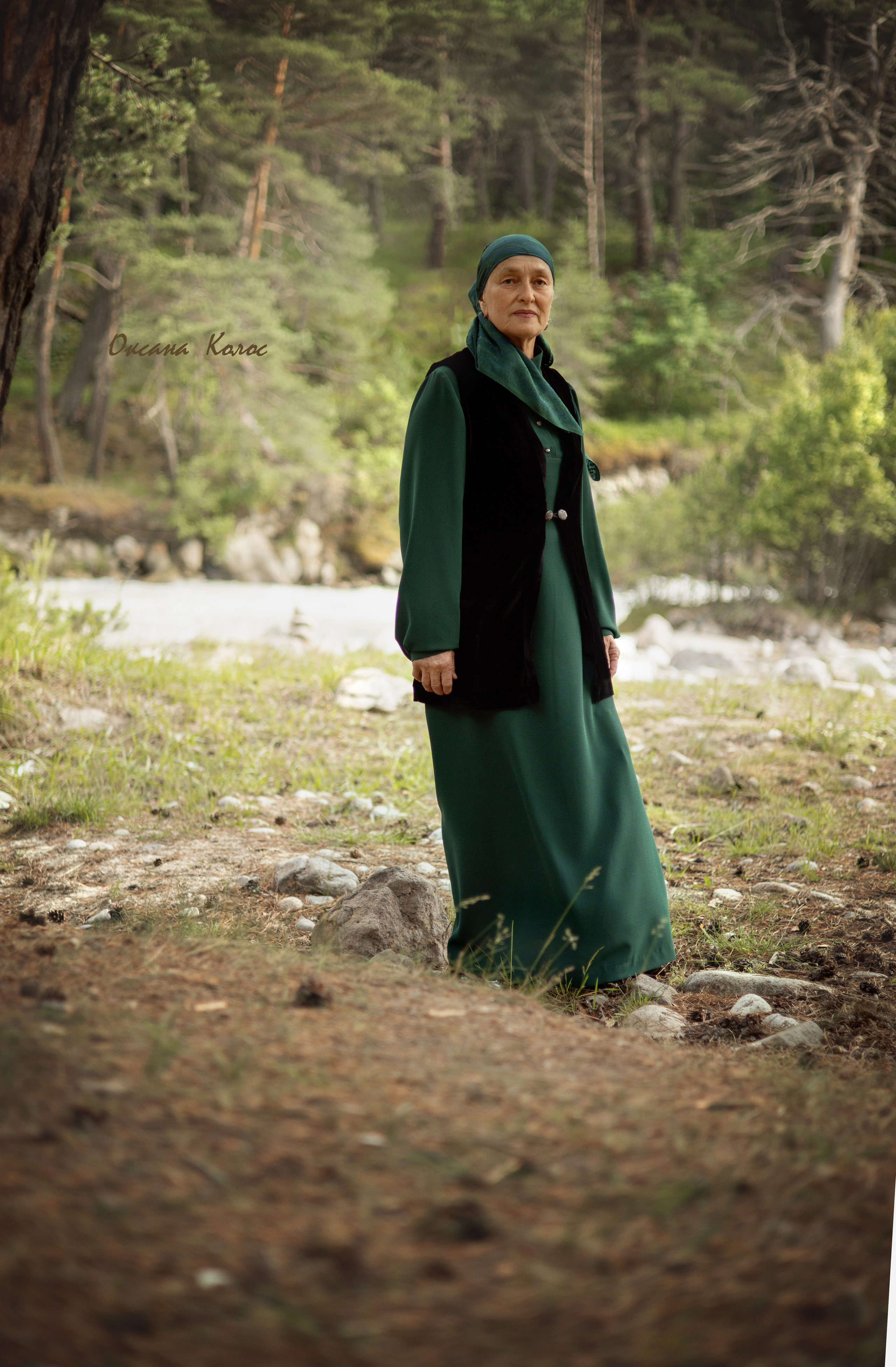 Съемки в Кабардино-Балкарии.В роли модели свекровь моей коллеги фотографа Джамили.