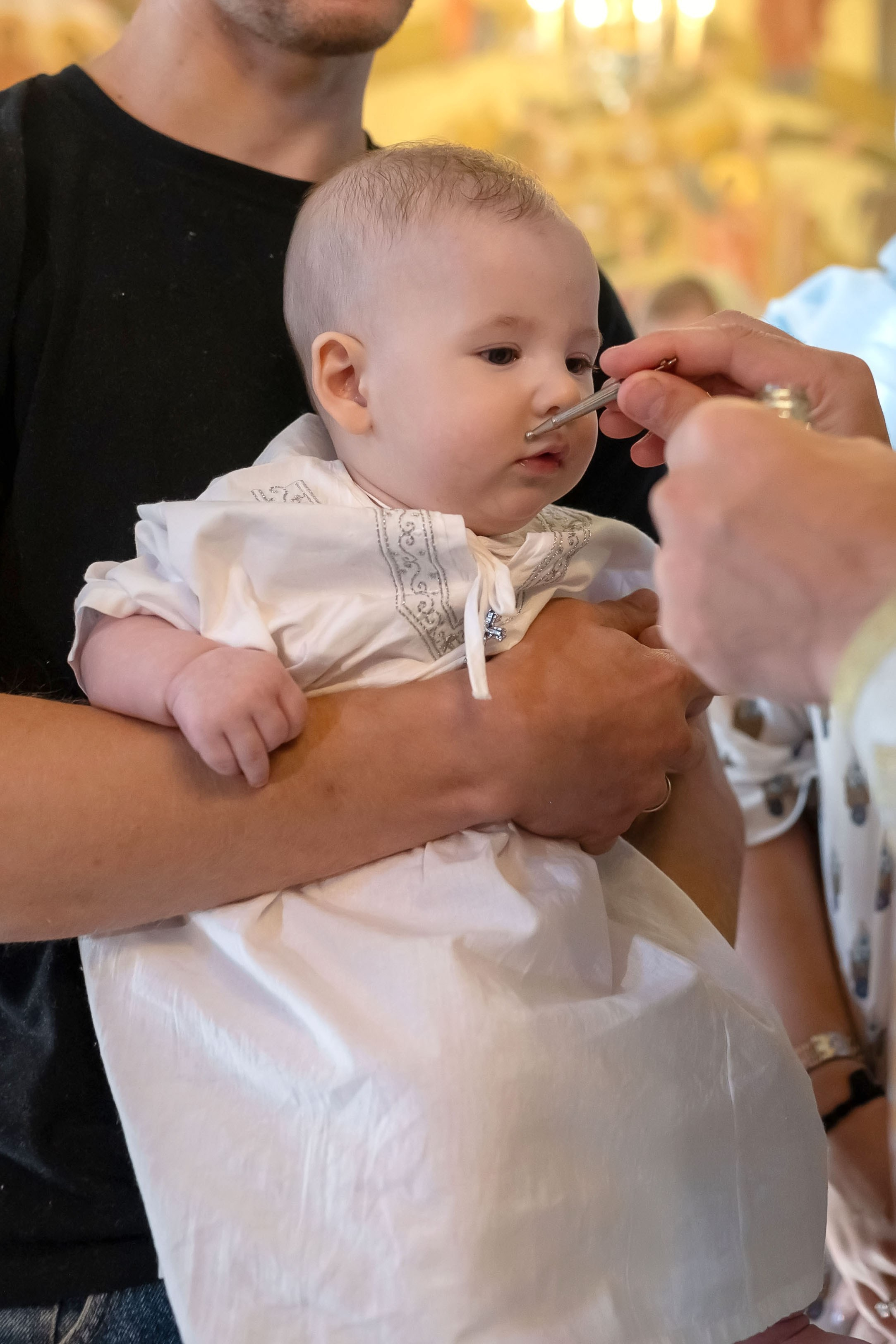 Крещение Георгия в Сергиевском храме пос. Кратово. Семейный фотограф в г. Воскресенск Наталия Молева