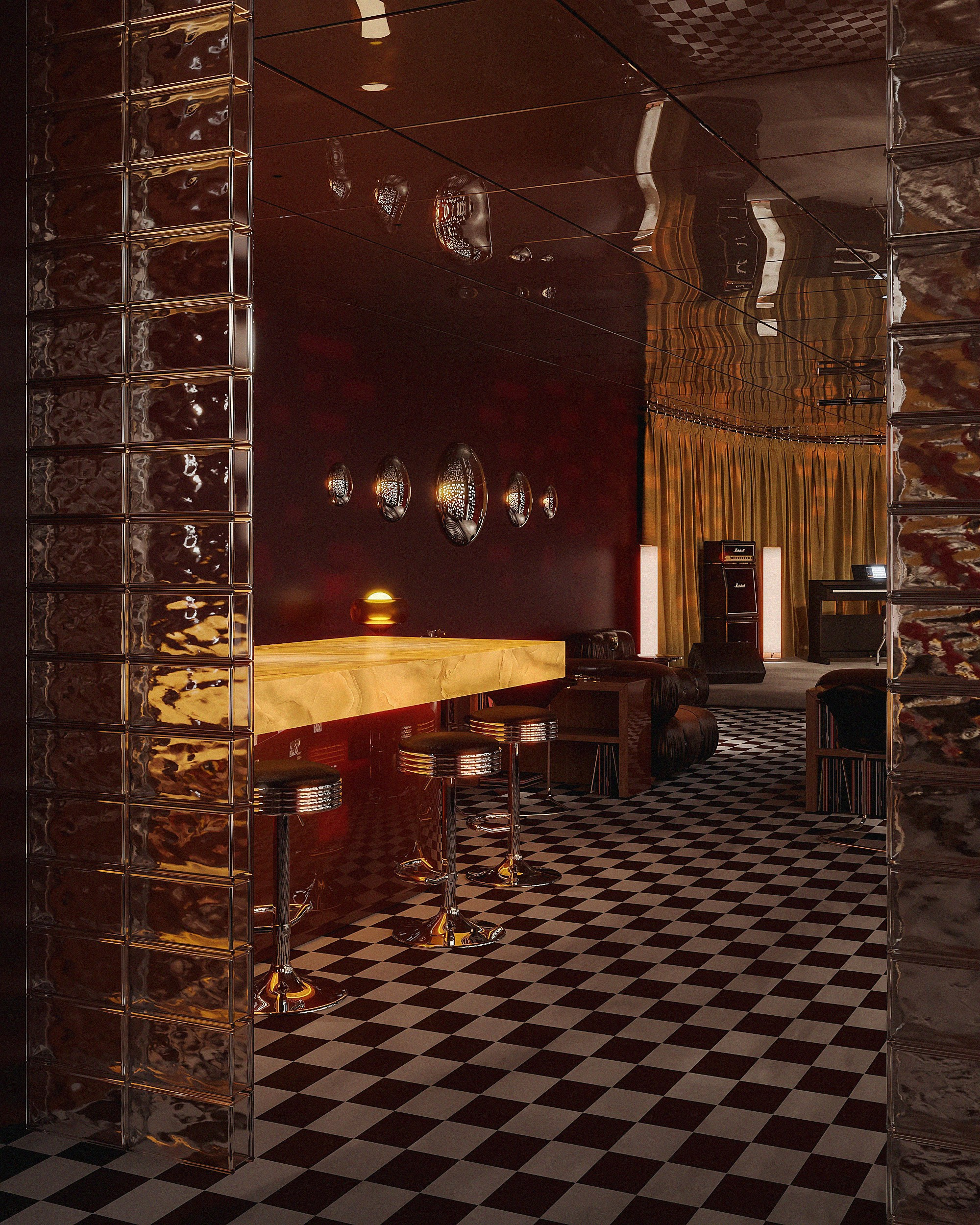 Музыкальный клуб в Калининграде. 3Д-Визуализация Наталья Макогонова