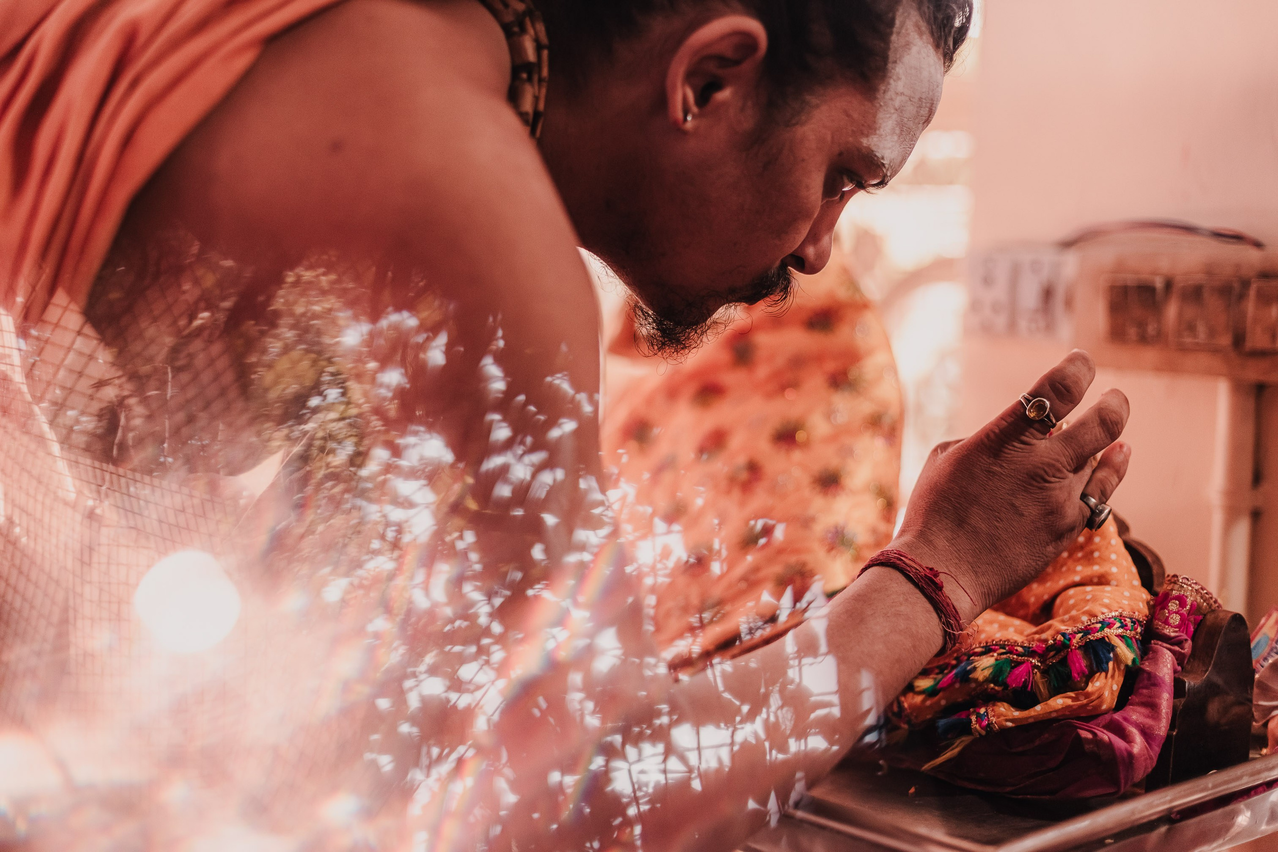 Lakshmi pooja in India. Mariam Bagdasaryan