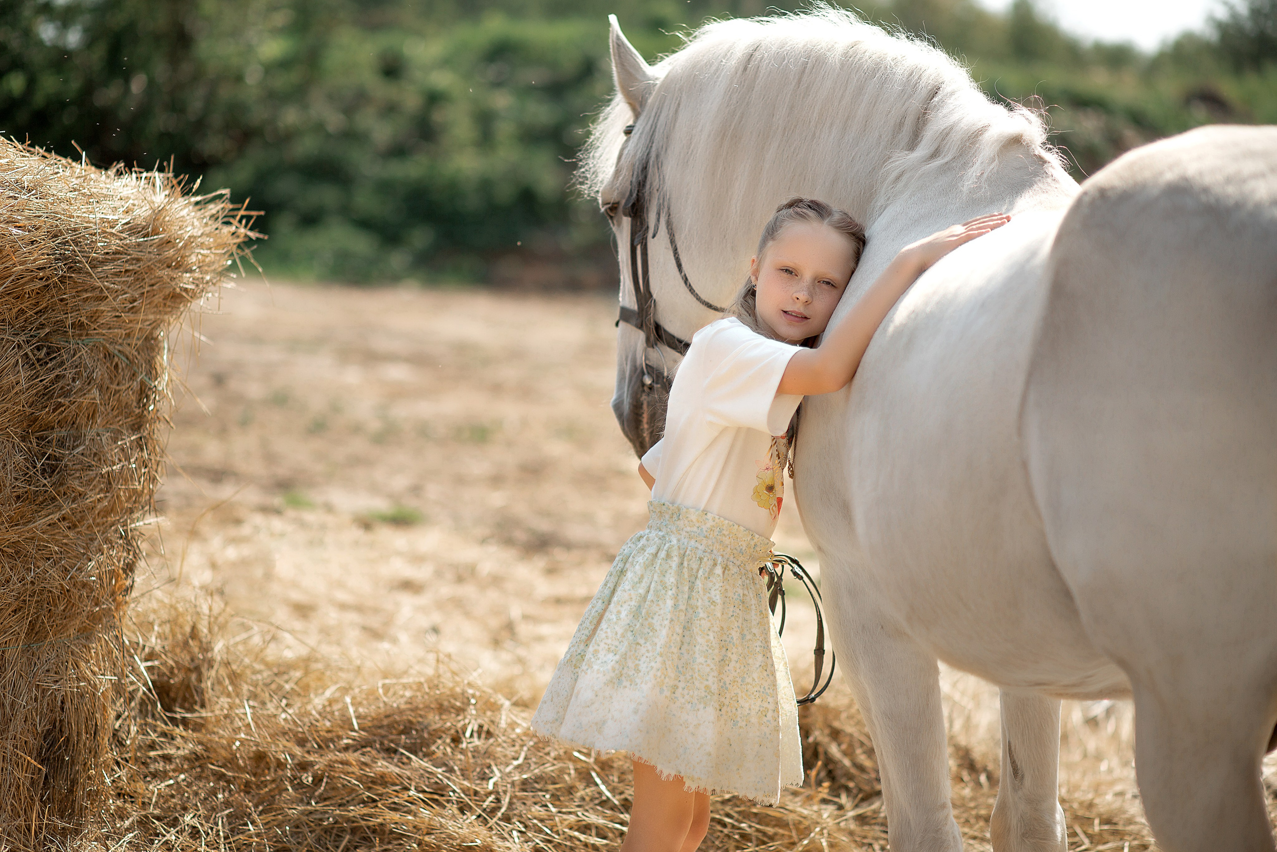 Мария и Воробей. Фотосессия с лошадьми в Нижнем Новгороде