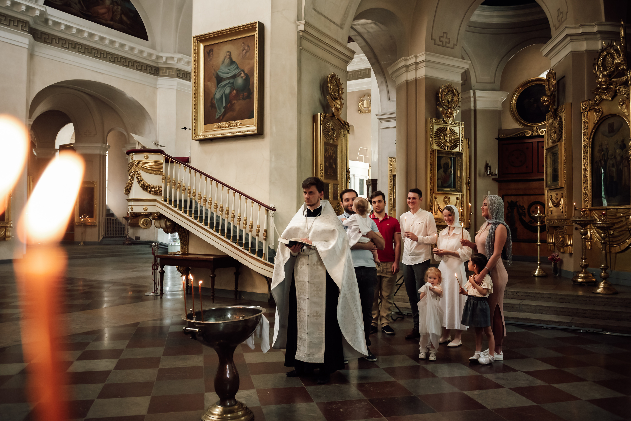 Крещение Льва. Свадебный фотограф в Санкт-Петербурге