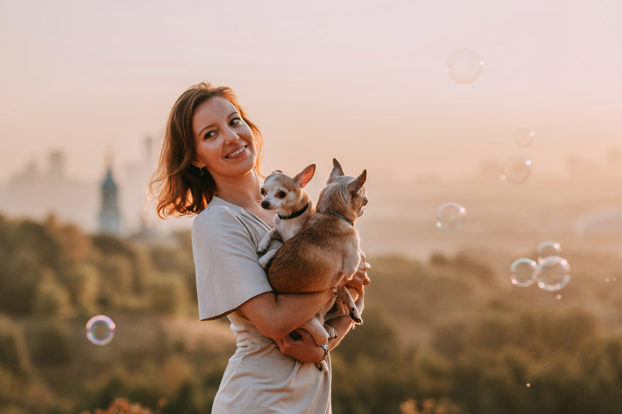 Наталья, Курт и Джуля. Фотограф-анималист Елена Радченко, Москва