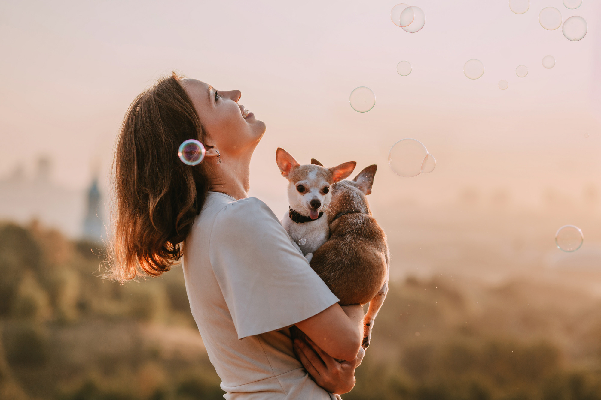Наталья, Курт и Джуля. Фотограф-анималист Елена Радченко, Москва