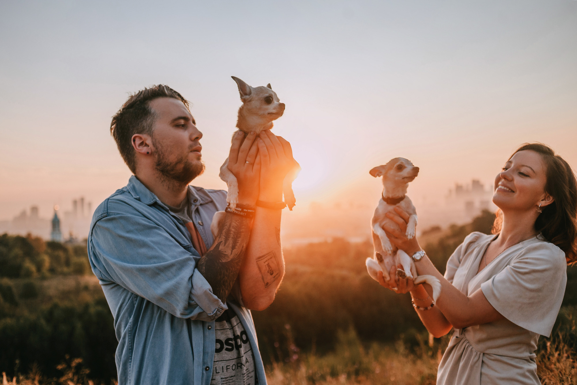 Наталья, Курт и Джуля. Фотограф-анималист Елена Радченко, Москва