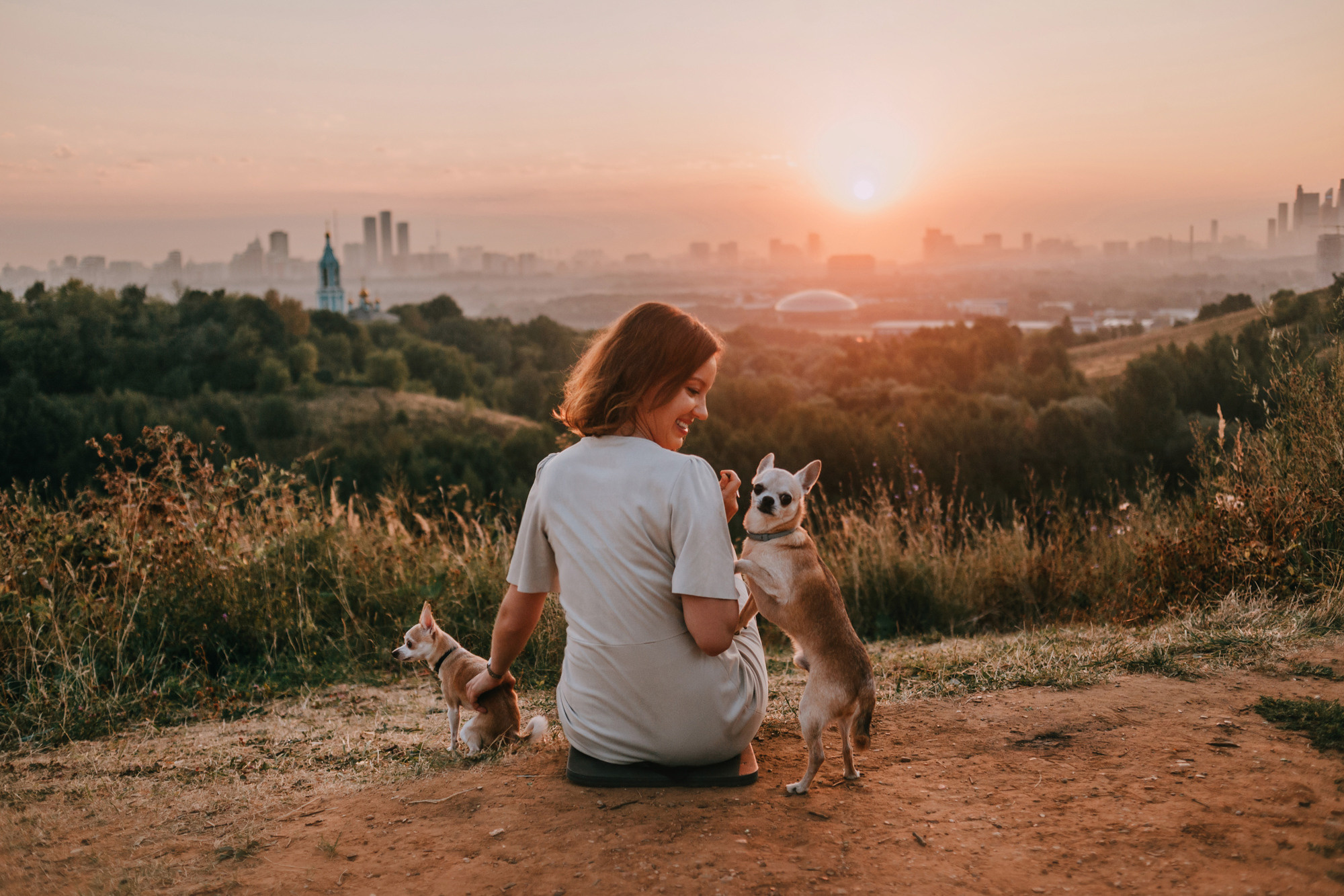 Наталья, Курт и Джуля. Фотограф-анималист Елена Радченко, Москва