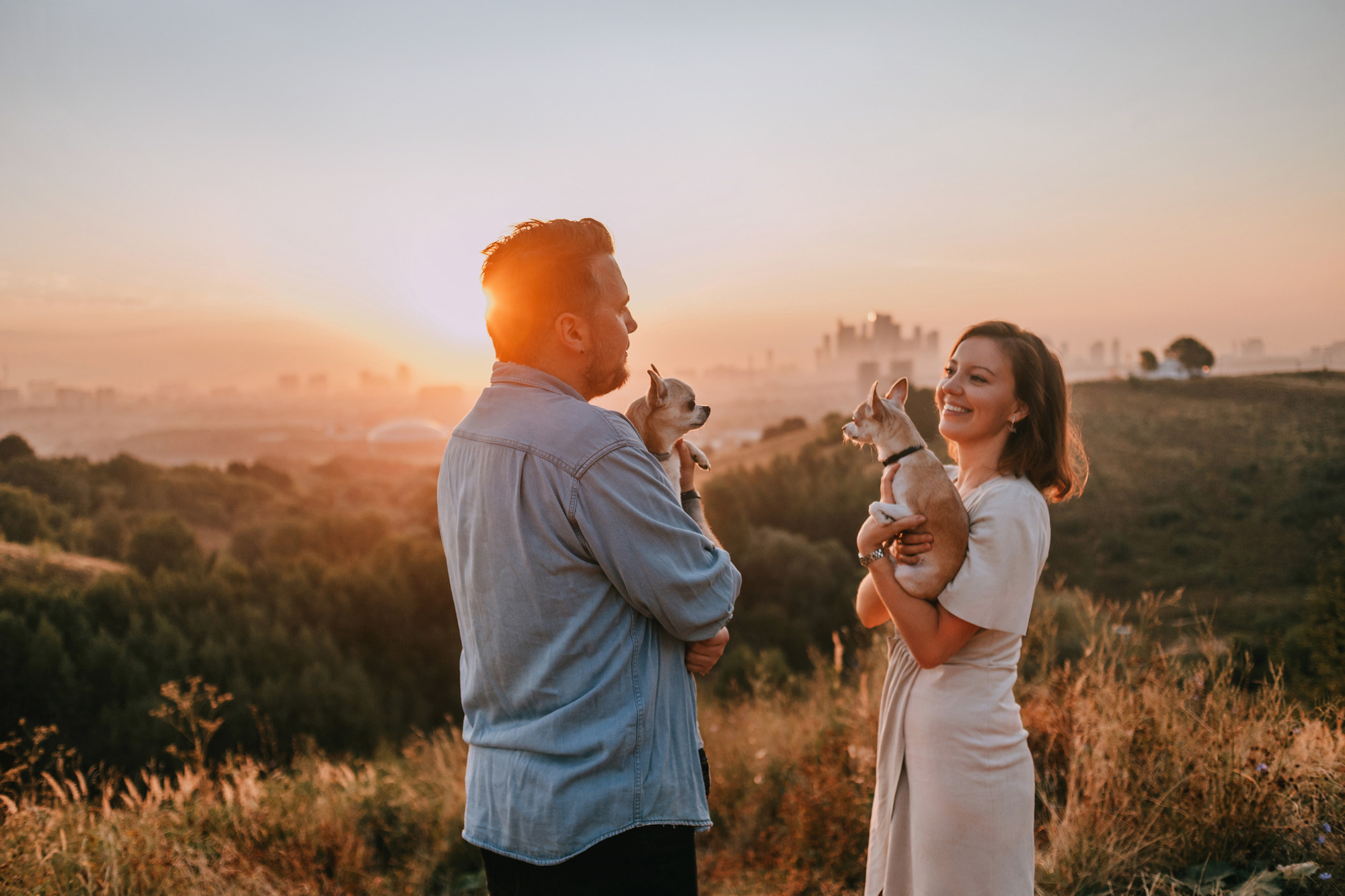 Наталья, Курт и Джуля. Фотограф-анималист Елена Радченко, Москва