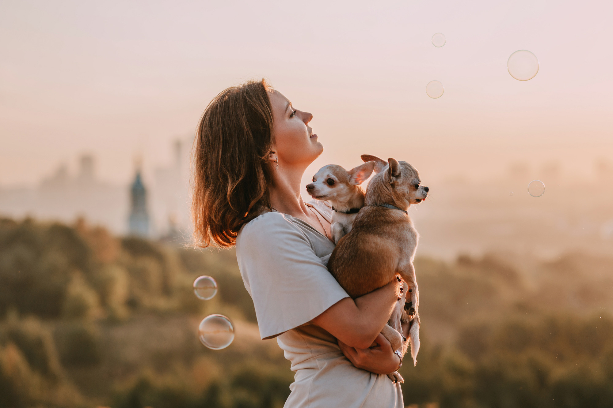 Наталья, Курт и Джуля. Фотограф-анималист Елена Радченко, Москва