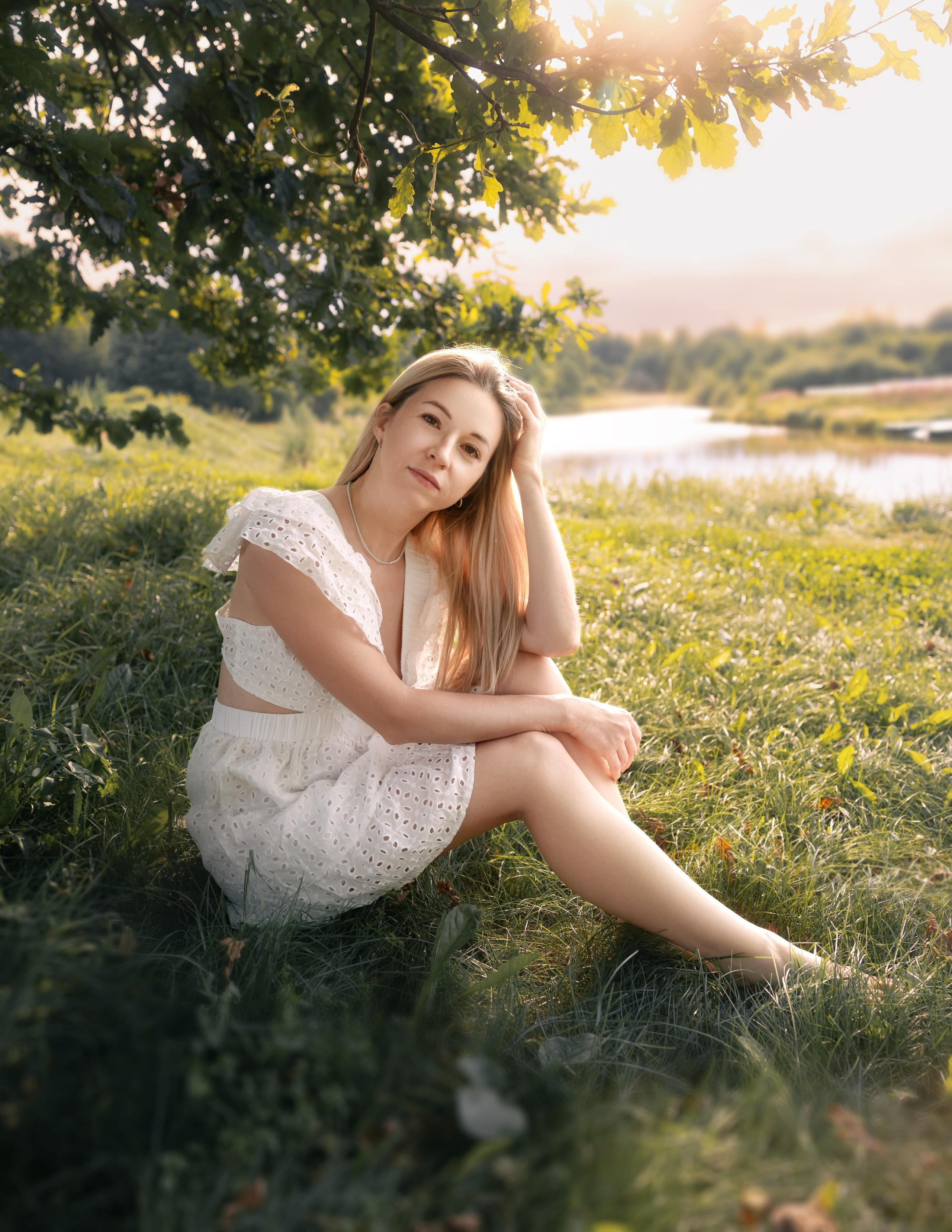 Фотосессия на закате. Лето. Нежность