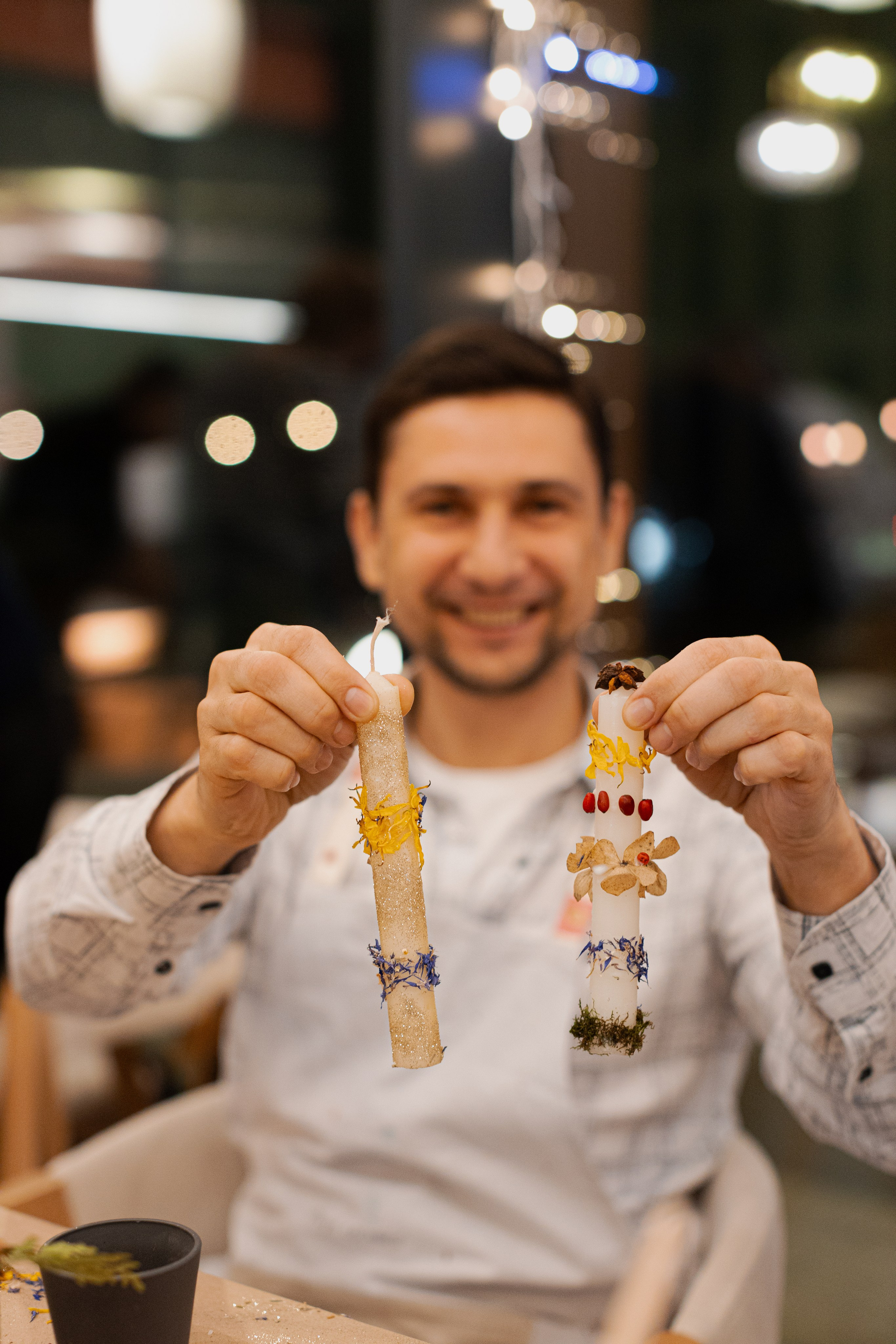 Мк свечи и венок (новогодний корпоратив). Анастасия Ракчеева Художник