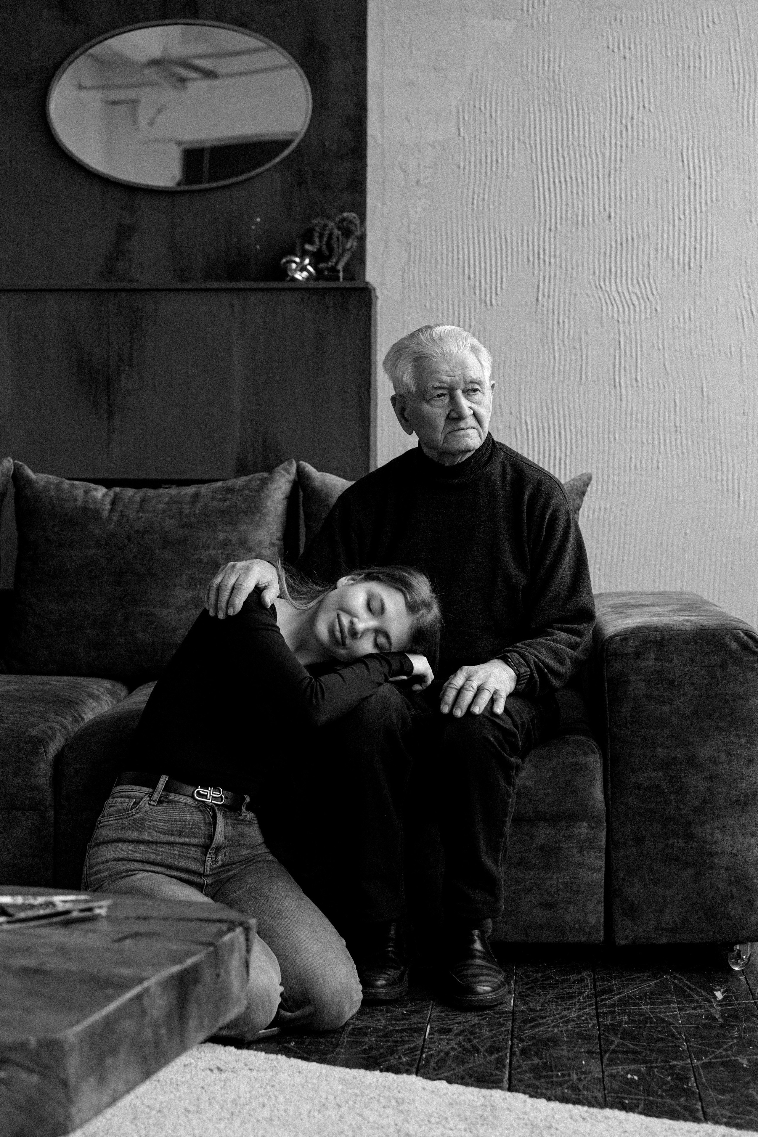 Анастасия и дедушка. Свадебный и семейный фотограф в Калининграде Анастасия Гриценко