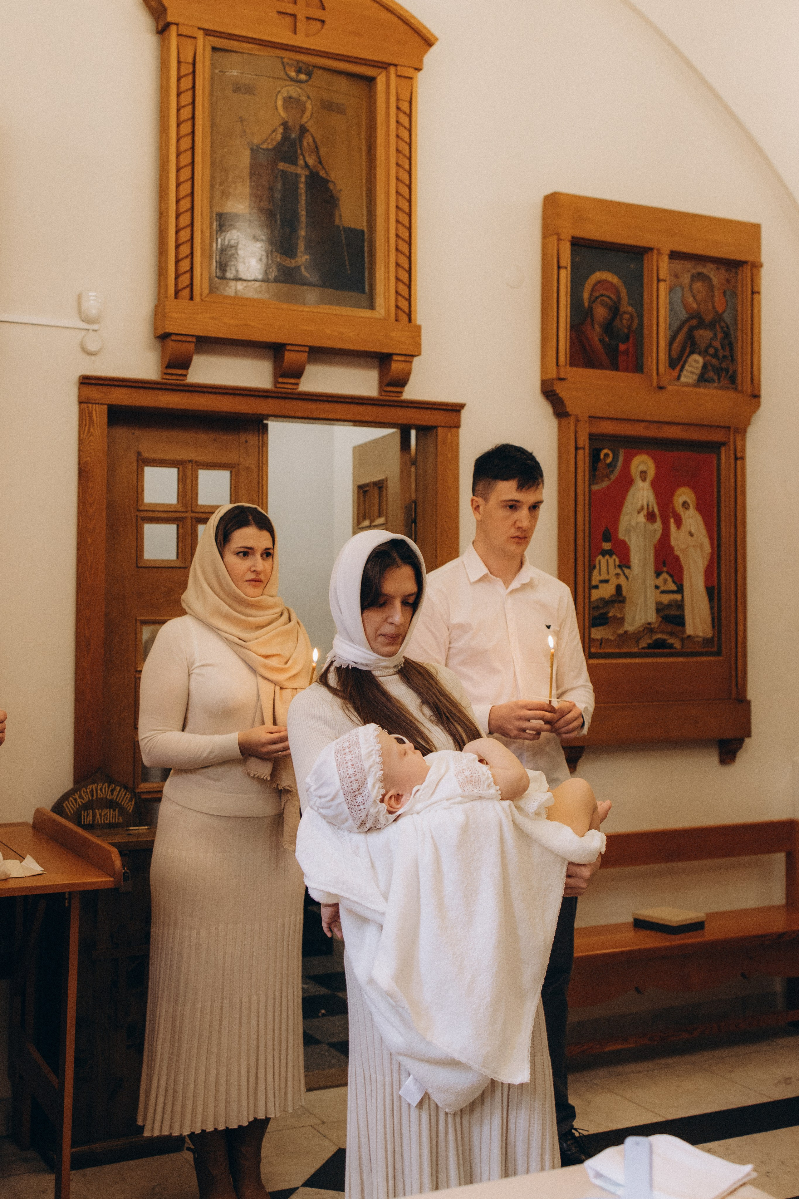 Крещение Надежды. Семейный фотограф Москва Наталия Осьмакова