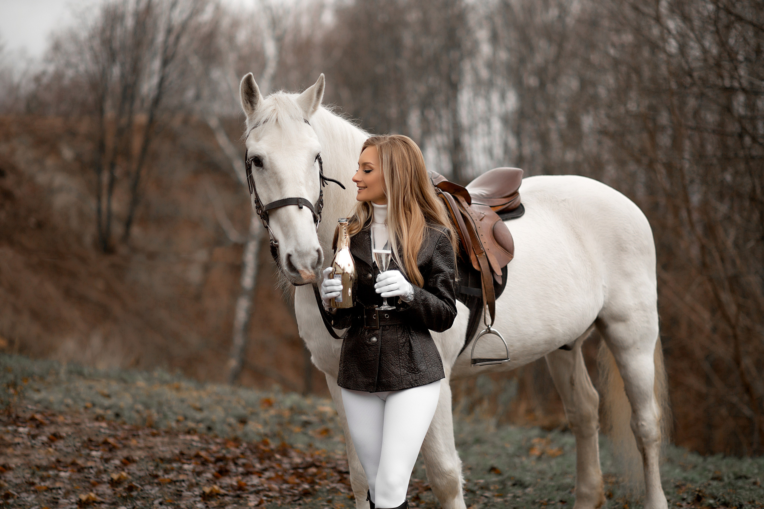 Галина и Воробей. Фотосессия с лошадьми в Нижнем Новгороде