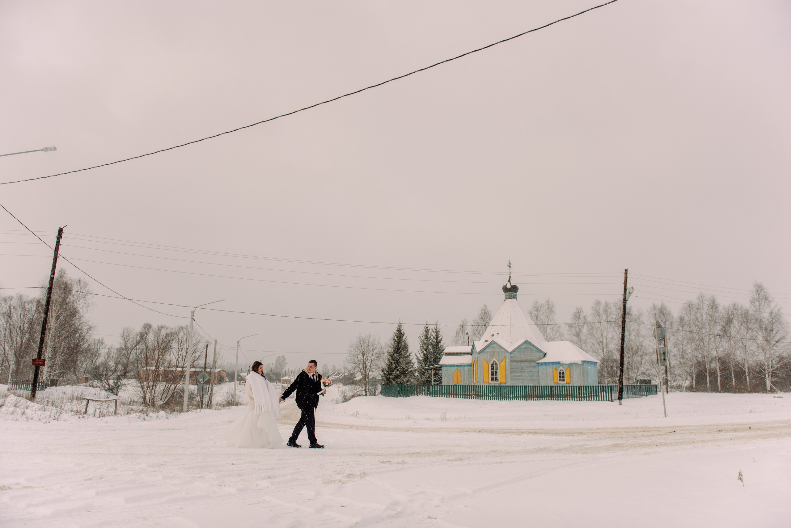 Зимняя свадьба в селе. Семейный и свадебный фотограф в Рязани Лиза Голованова