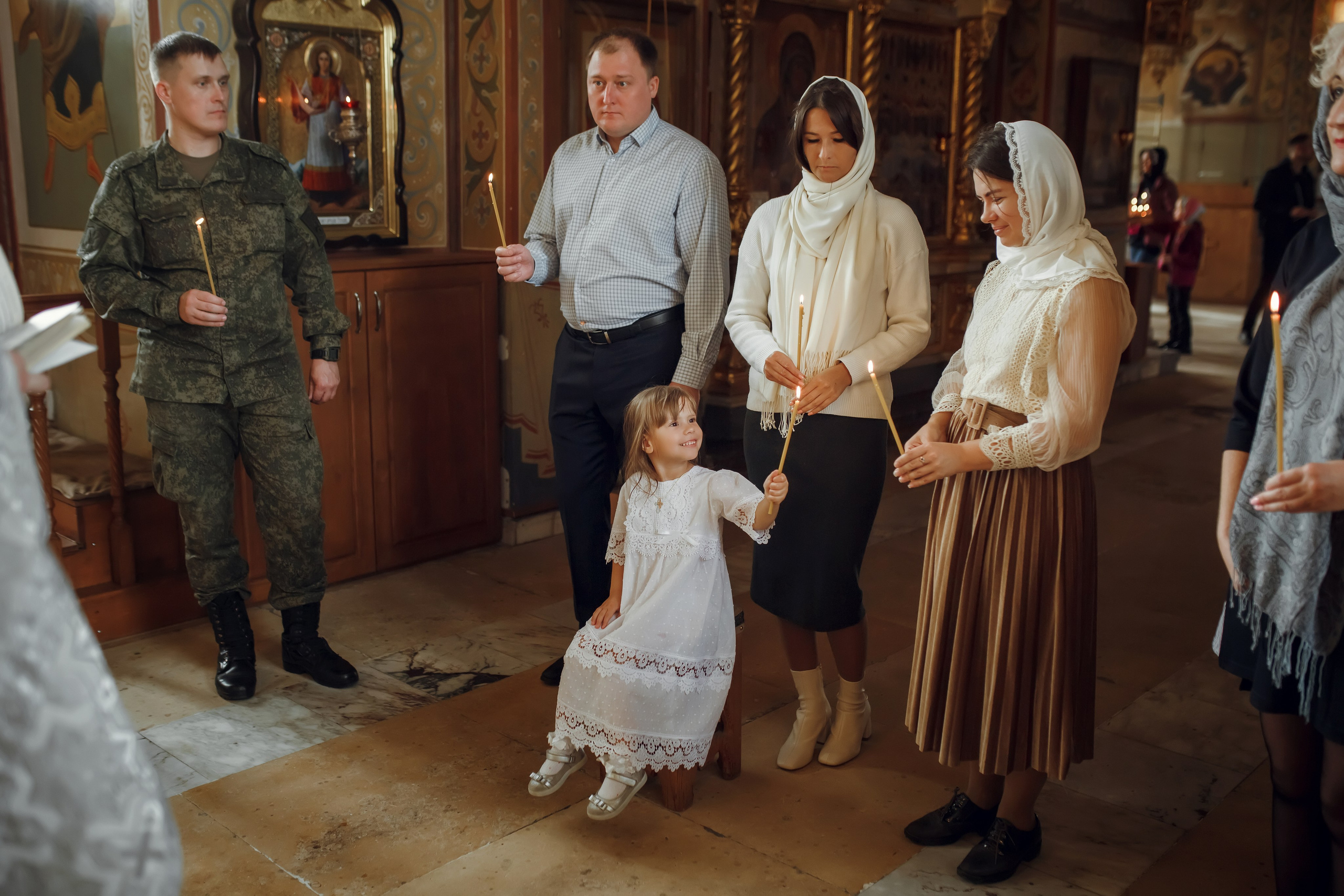 Крещение Мирославы. Фотограф на Крещение, семейный фотограф в Москве